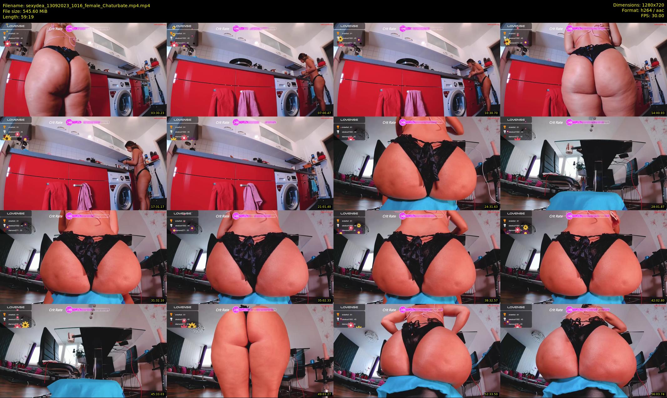 sexydea — 60 minute Chaturbate female cam show recording, 720p, Sep 13, 2023
