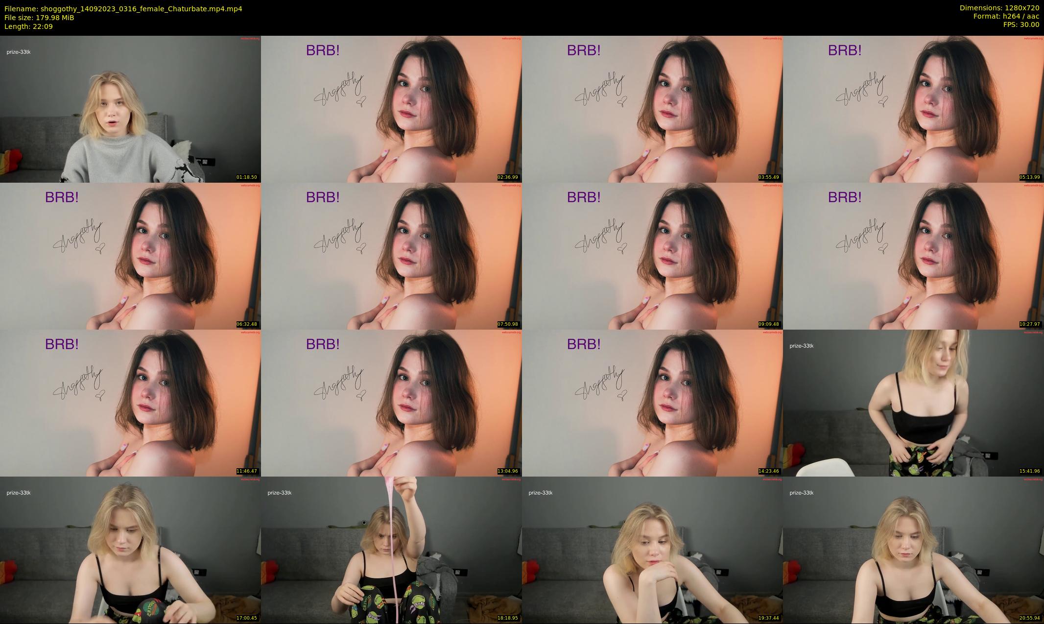 shoggothy — 23 minute Chaturbate female cam show recording, 720p, Sep 14, 2023