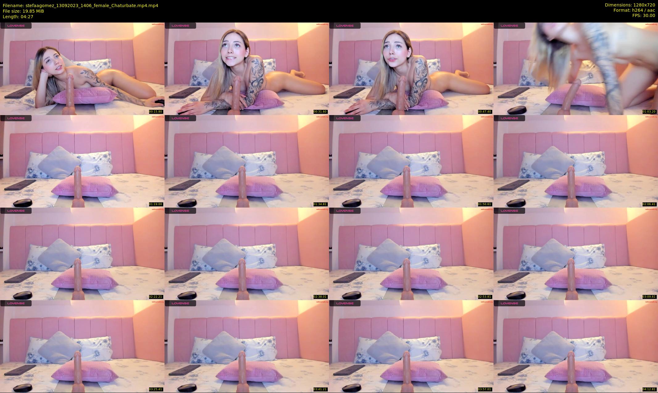 stefaagomez — 5 minute Chaturbate female cam show recording, 720p, Sep 13, 2023