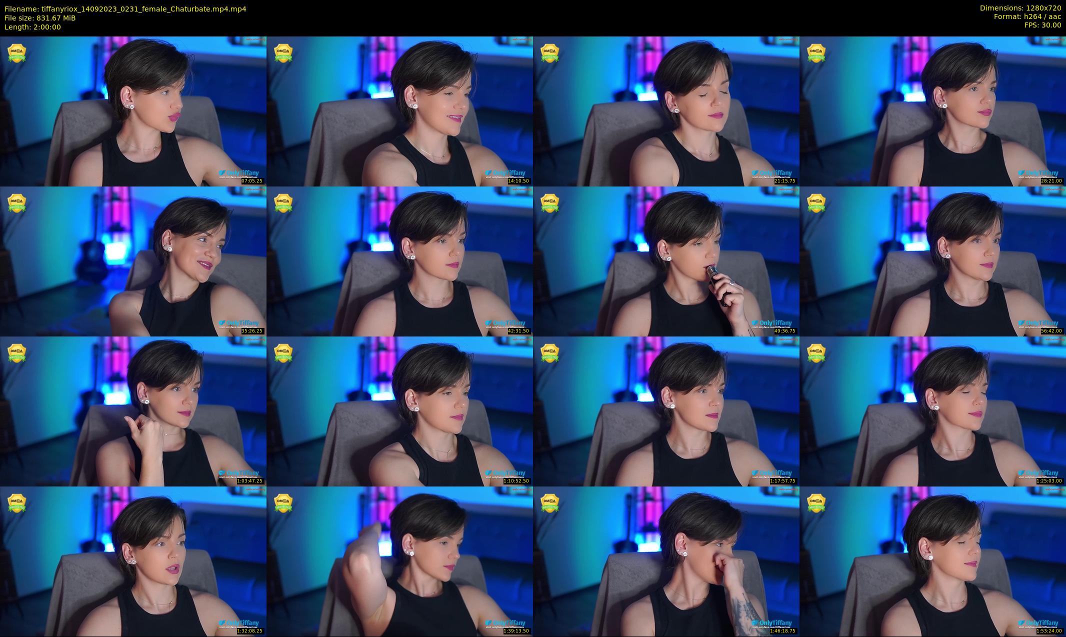 tiffanyriox — 120 minute Chaturbate female cam show recording, 720p, Sep 14, 2023