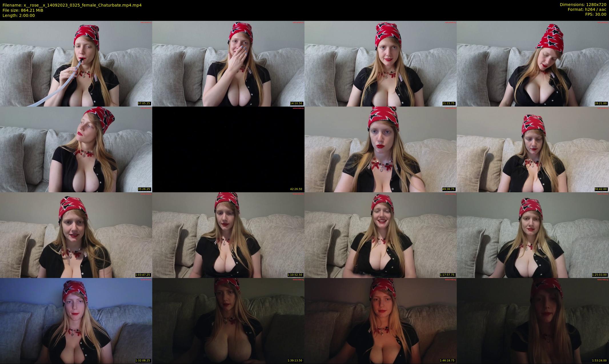 x__rose__x — 120 minute Chaturbate female cam show recording, 720p, Sep 14, 2023
