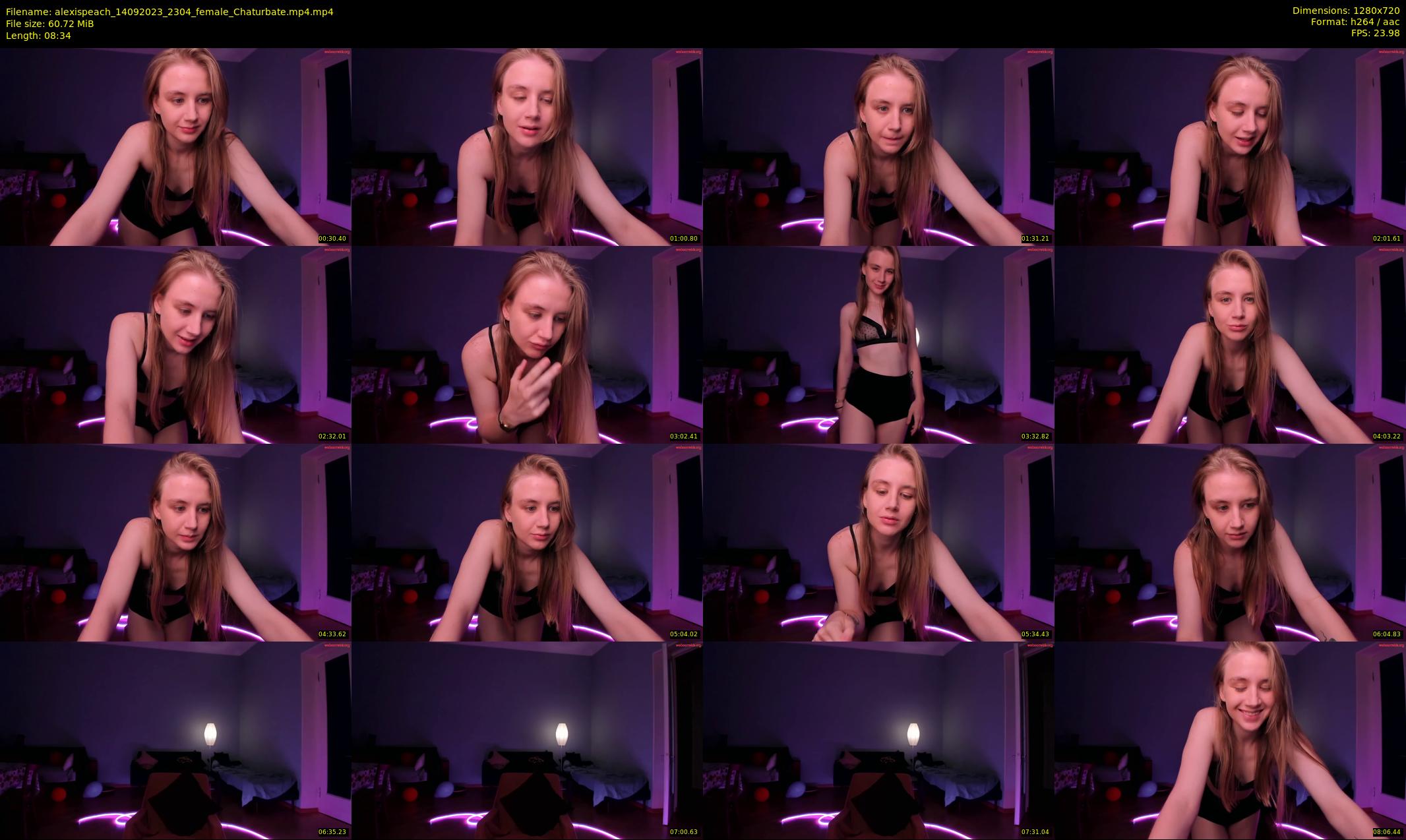 alexispeach — 9 minute Chaturbate female cam show recording, 720p, Sep 14, 2023