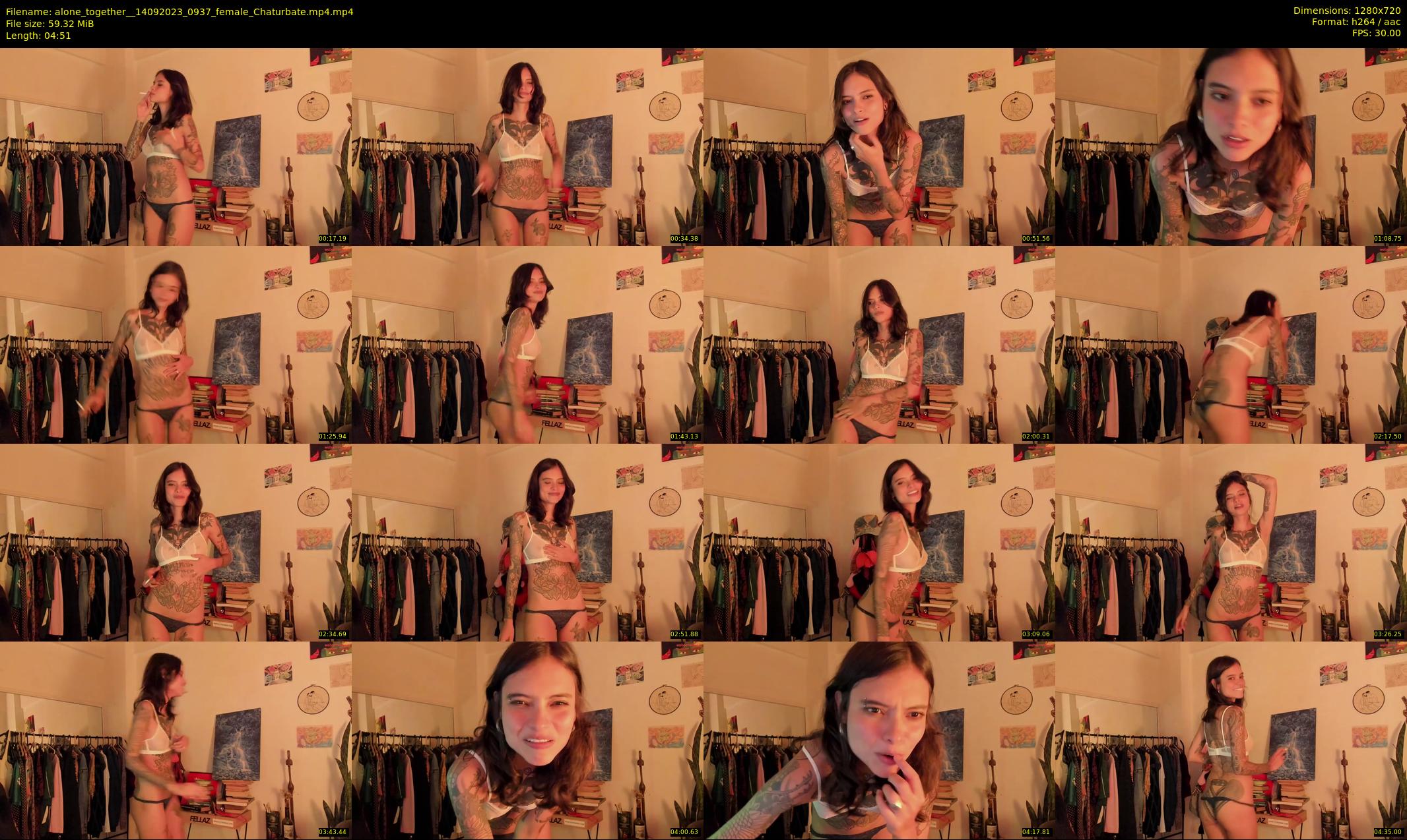 alone_together_ — 5 minute Chaturbate female cam show recording, 720p, Sep 14, 2023