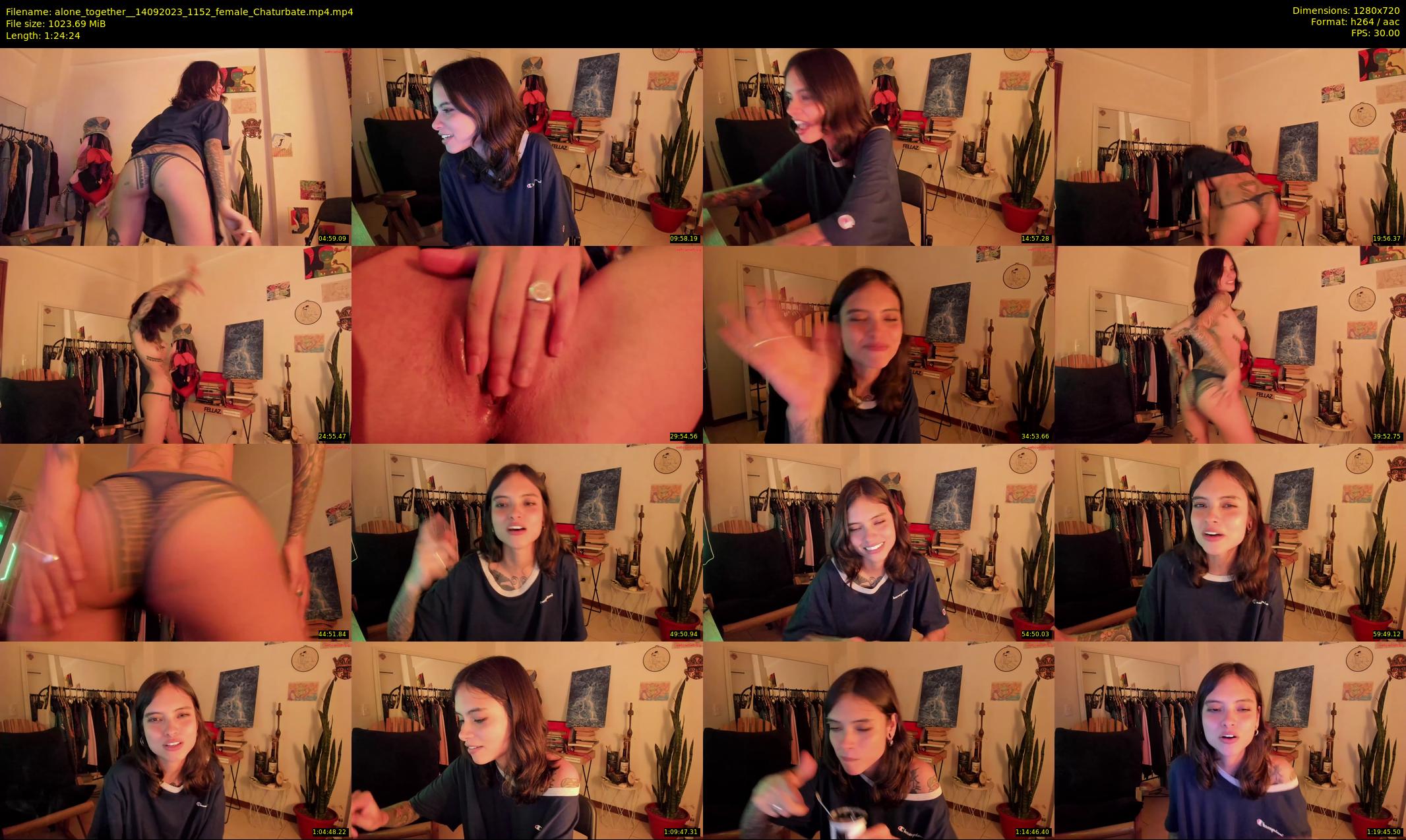 alone_together_ — 85 minute Chaturbate female cam show recording, 720p, Sep 14, 2023