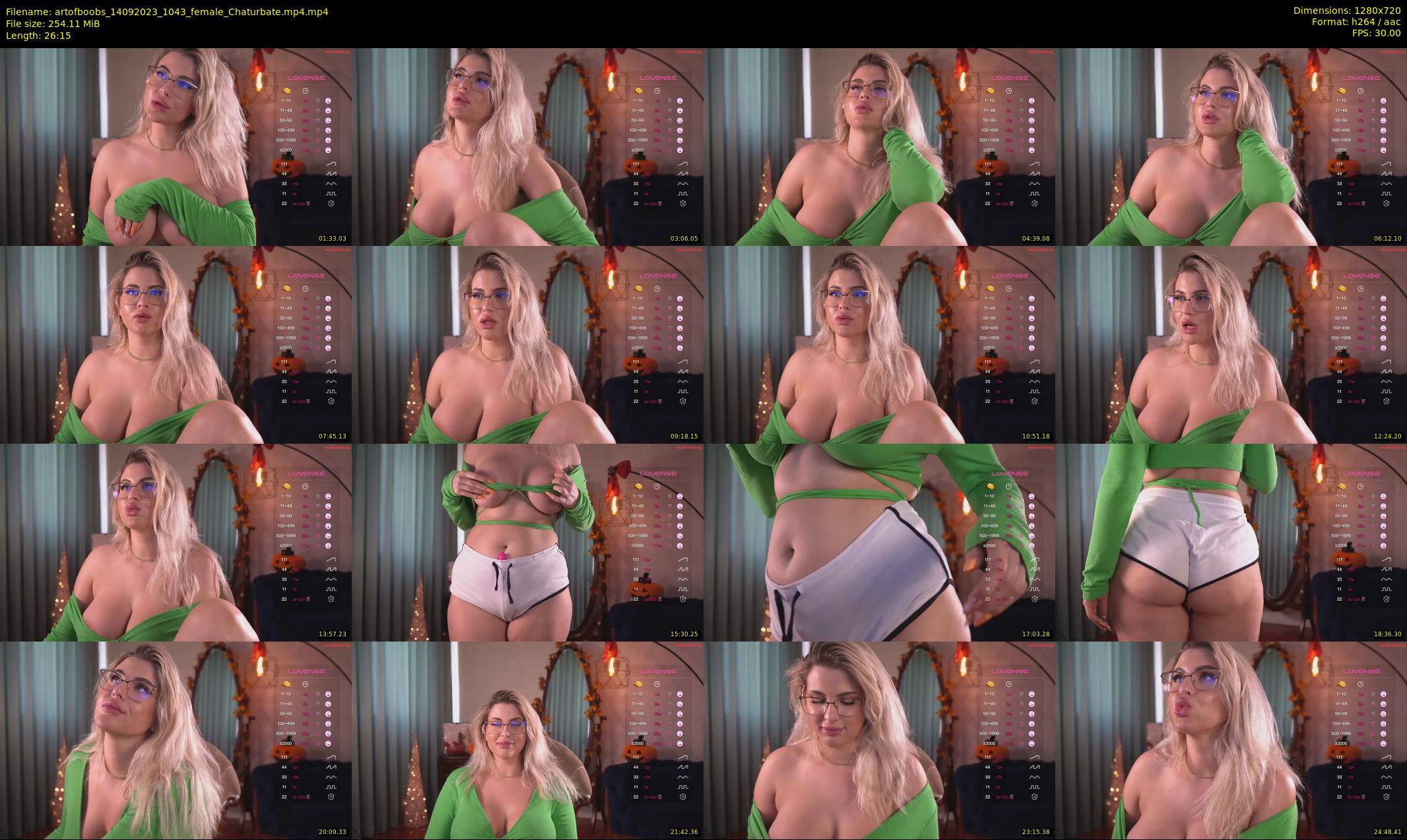artofboobs — 27 minute Chaturbate female cam show recording, 720p, Sep 14, 2023