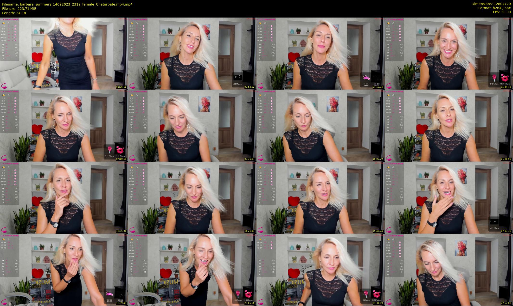 barbara_summers — 25 minute Chaturbate female cam show recording, 720p, Sep 14, 2023