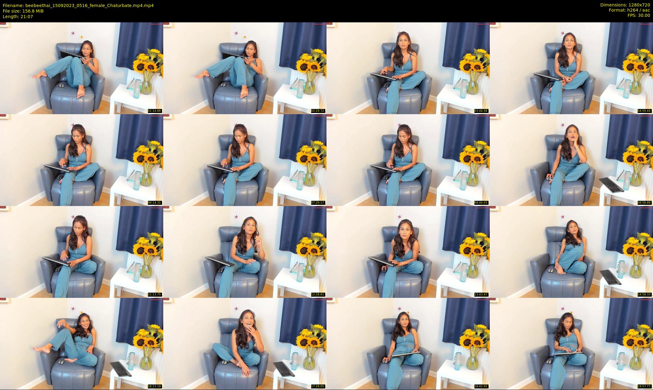 beebeethai — 22 minute Chaturbate female cam show recording, 720p, Sep 15, 2023