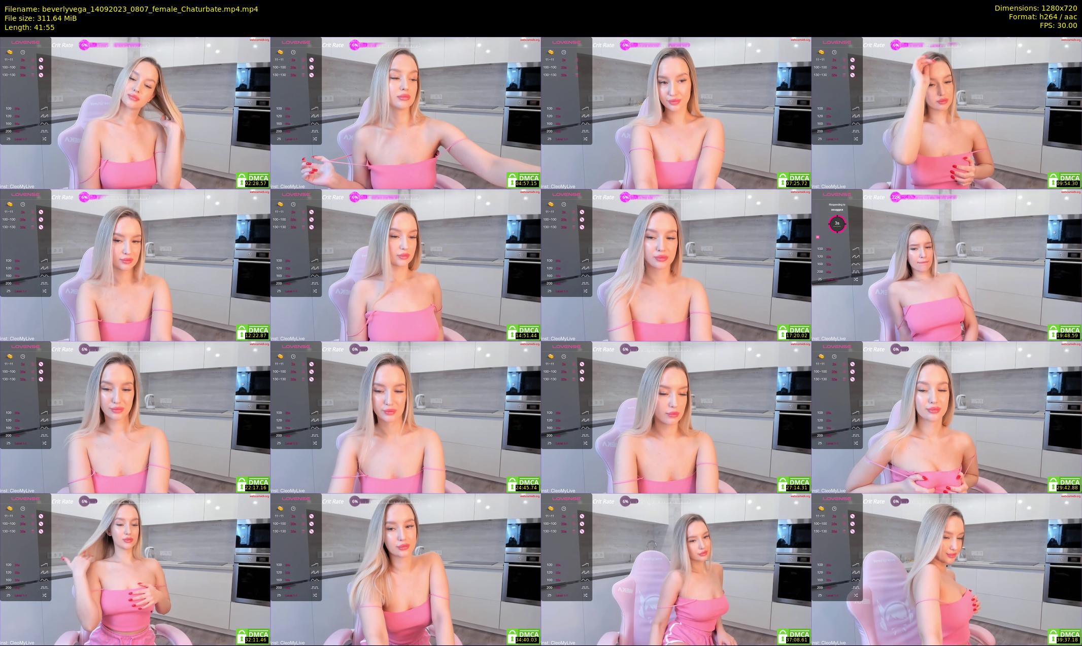 beverlyvega — 42 minute Chaturbate couple cam show recording, 720p, Sep 14, 2023