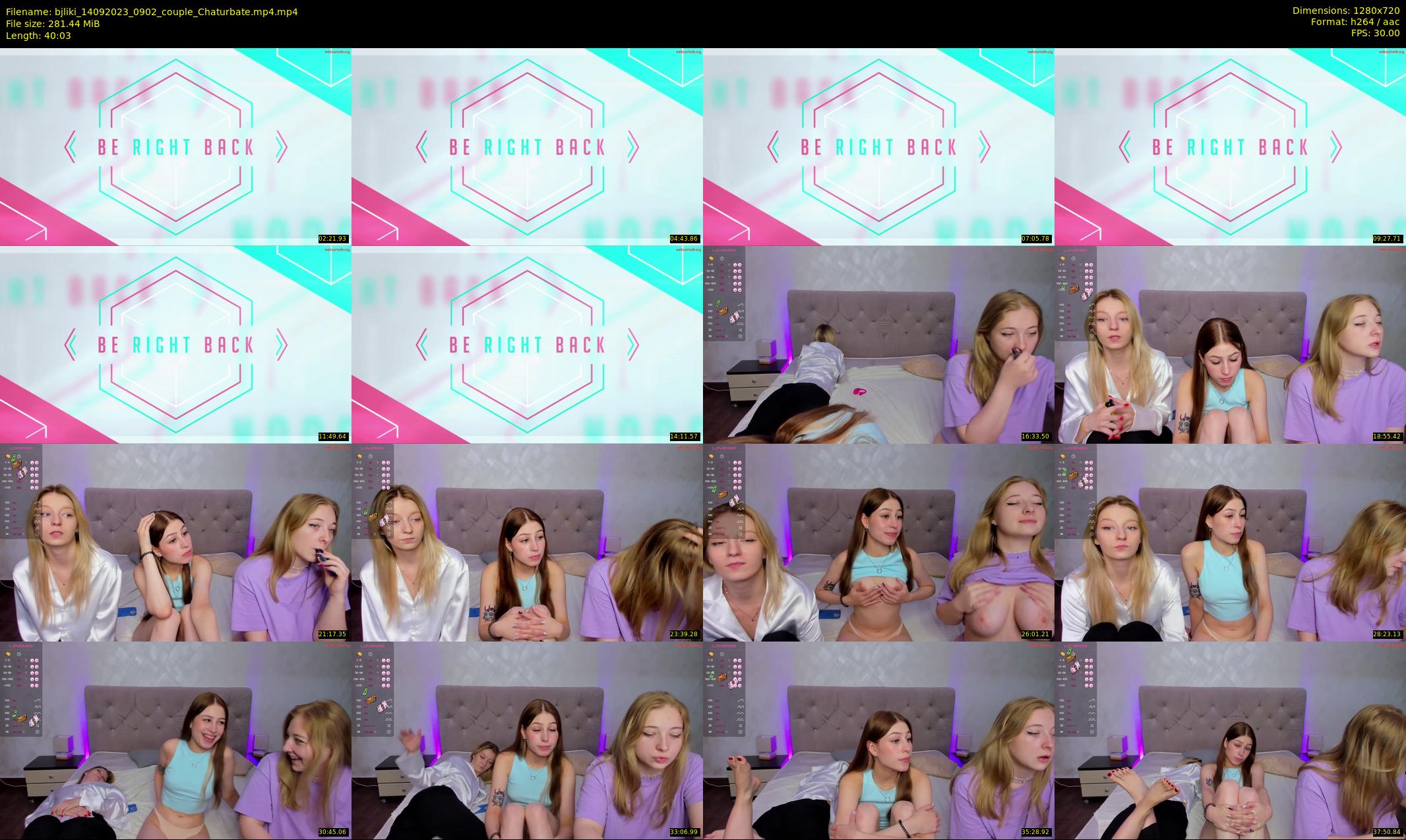 bjliki — 41 minute Chaturbate couple cam show recording, 720p, Sep 14, 2023