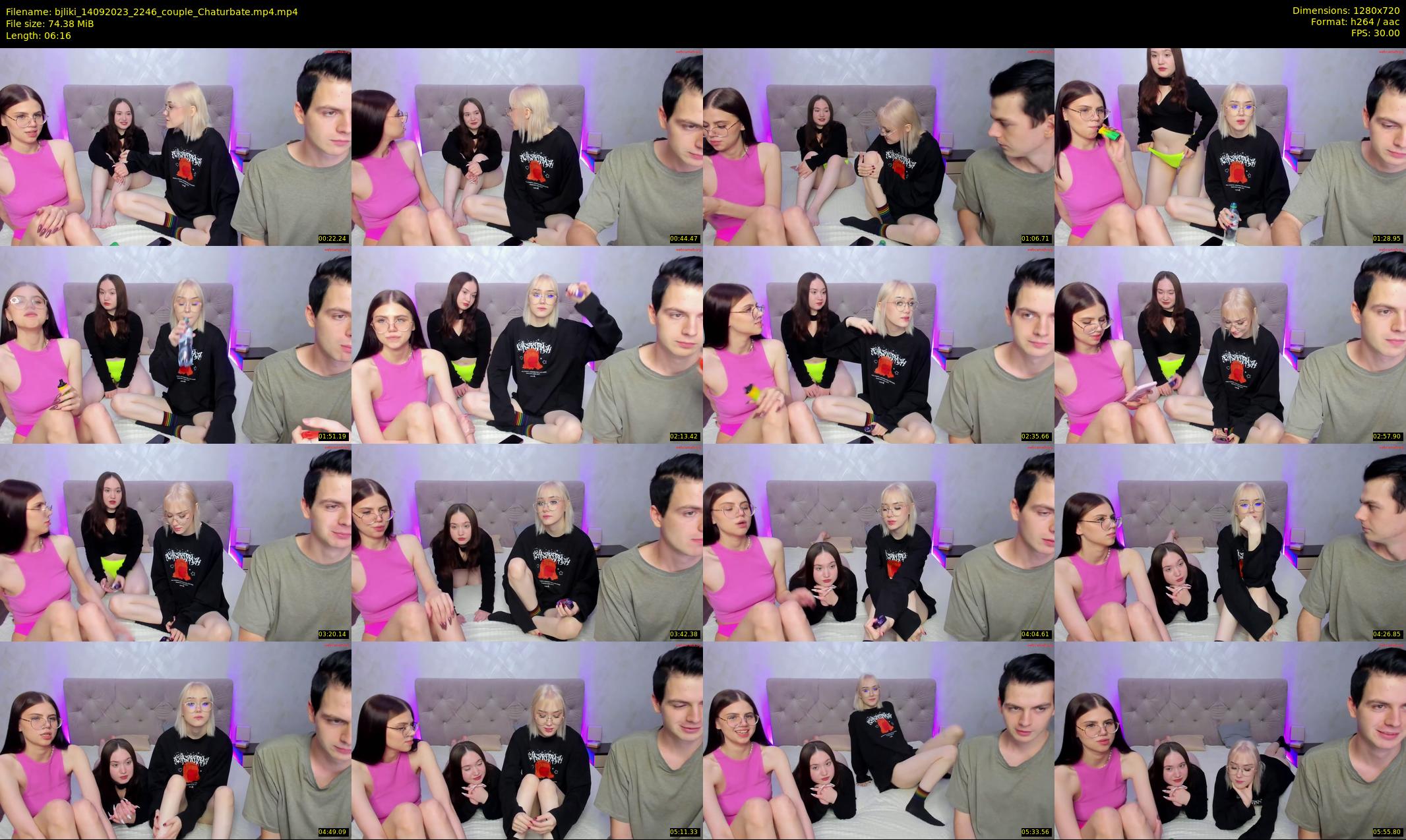 bjliki — 7 minute Chaturbate couple cam show recording, 720p, Sep 14, 2023
