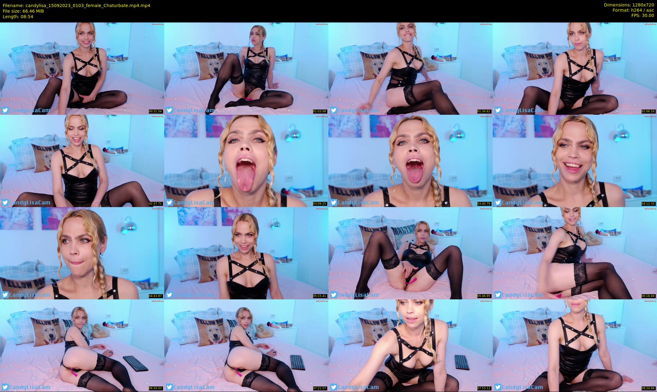 candylisa — 9 minute Chaturbate female cam show recording, 720p, Sep 15, 2023
