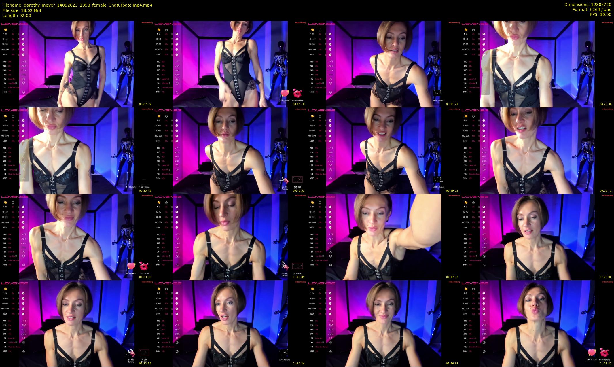 dorothy_meyer — 2 minute Chaturbate female cam show recording, 720p, Sep 14, 2023