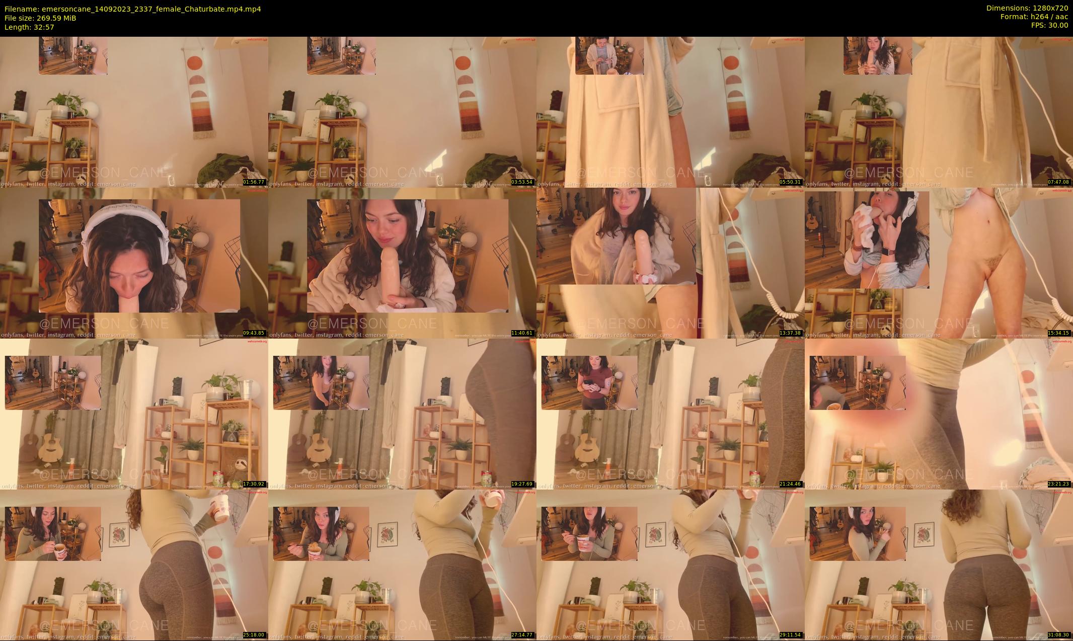 emersoncane — 33 minute Chaturbate female cam show recording, 720p, Sep 14, 2023