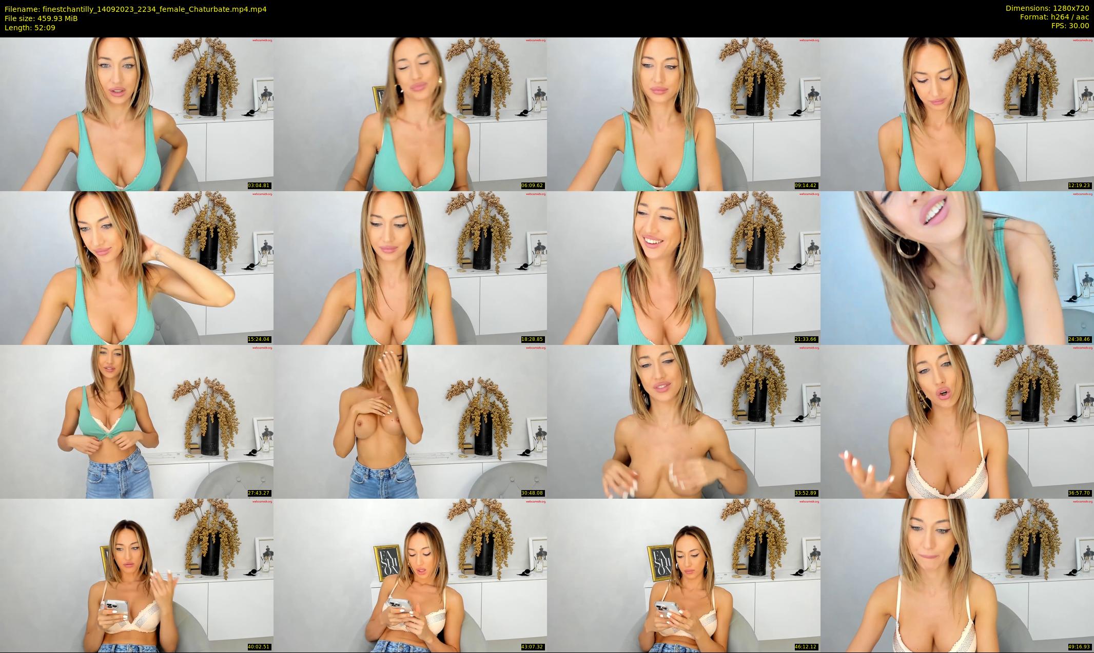 finestchantilly — 53 minute Chaturbate female cam show recording, 720p, Sep 14, 2023