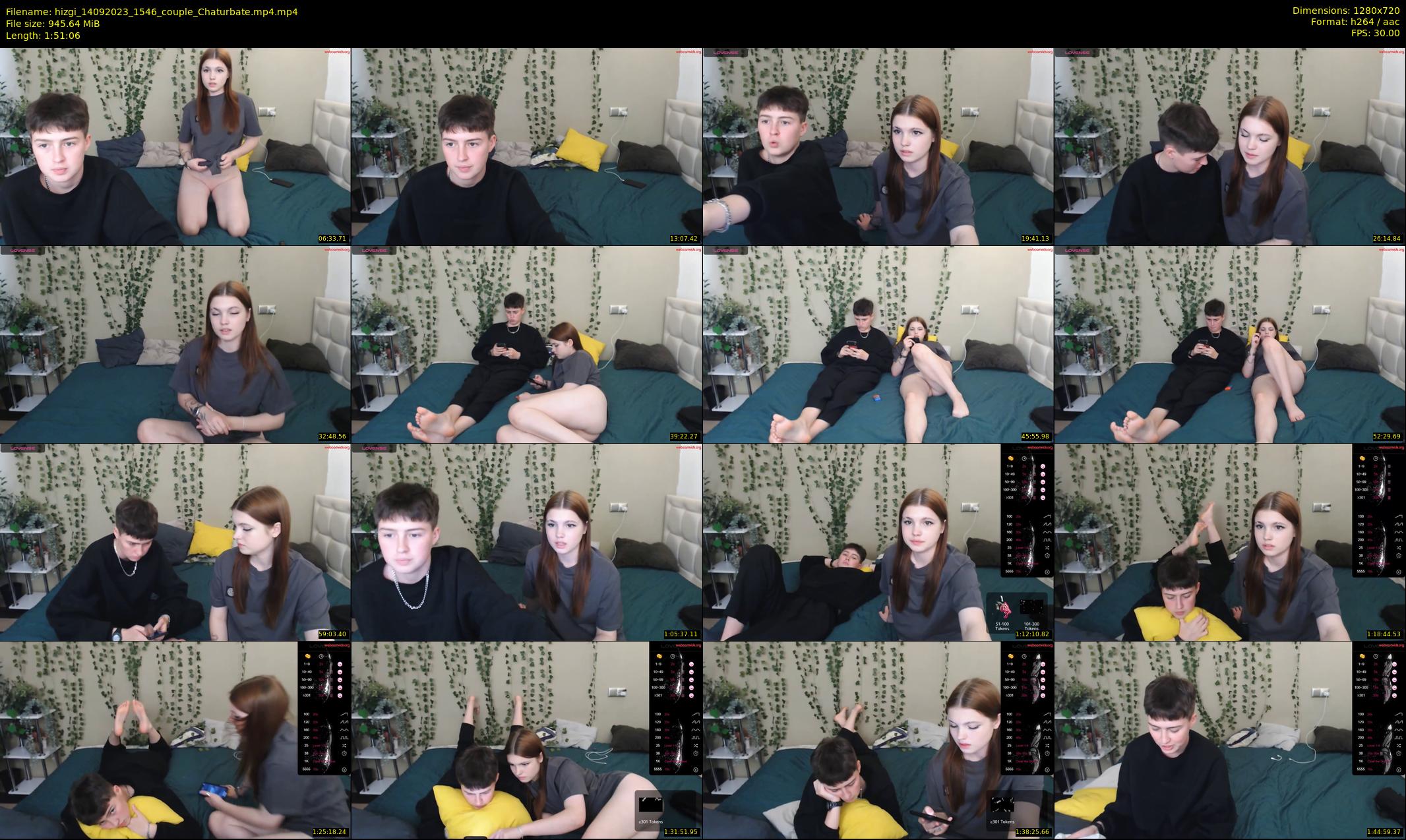 hizgi — 112 minute Chaturbate couple cam show recording, 720p, Sep 14, 2023