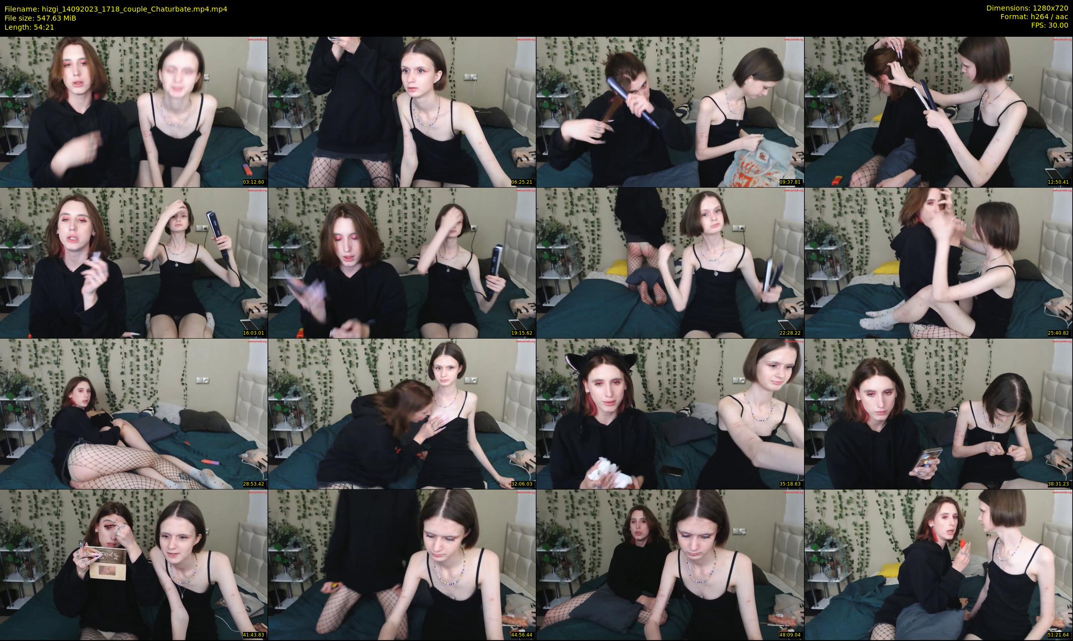 hizgi — 55 minute Chaturbate couple cam show recording, 720p, Sep 14, 2023