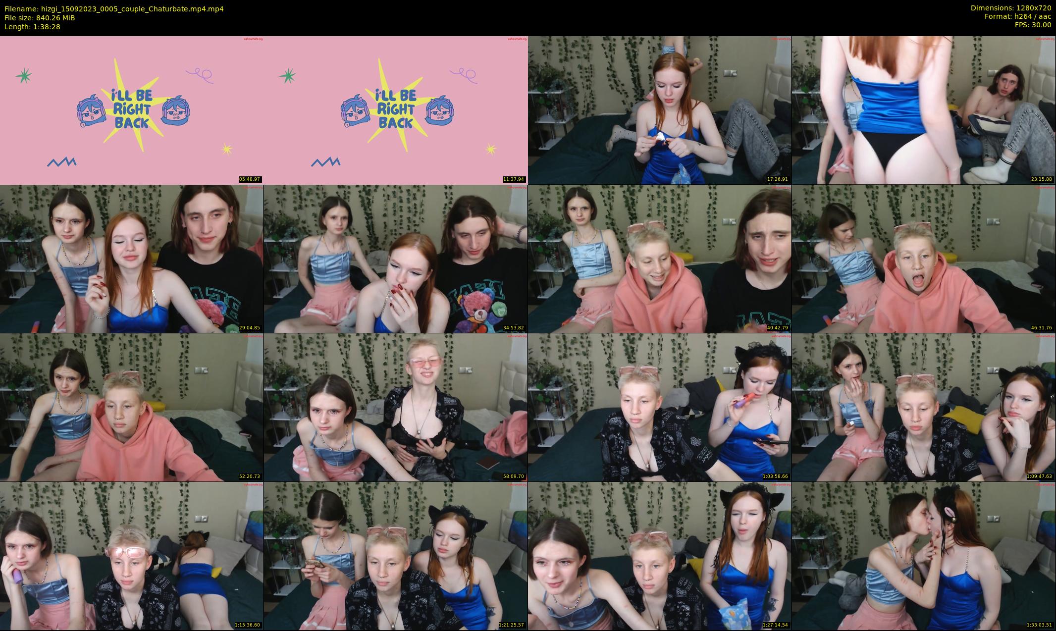 hizgi — 99 minute Chaturbate couple cam show recording, 720p, Sep 15, 2023