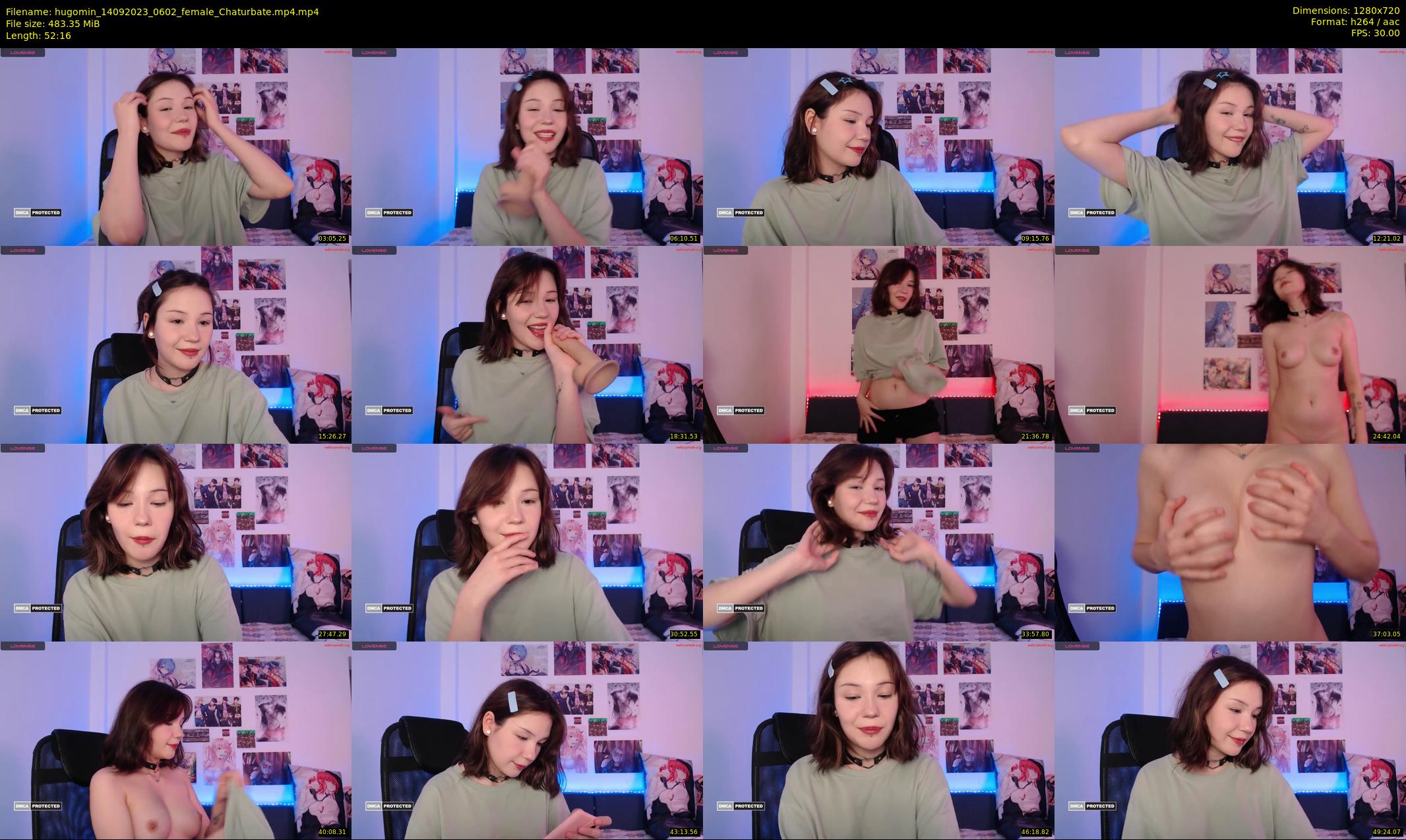 hugomin — 53 minute Chaturbate female cam show recording, 720p, Sep 14, 2023