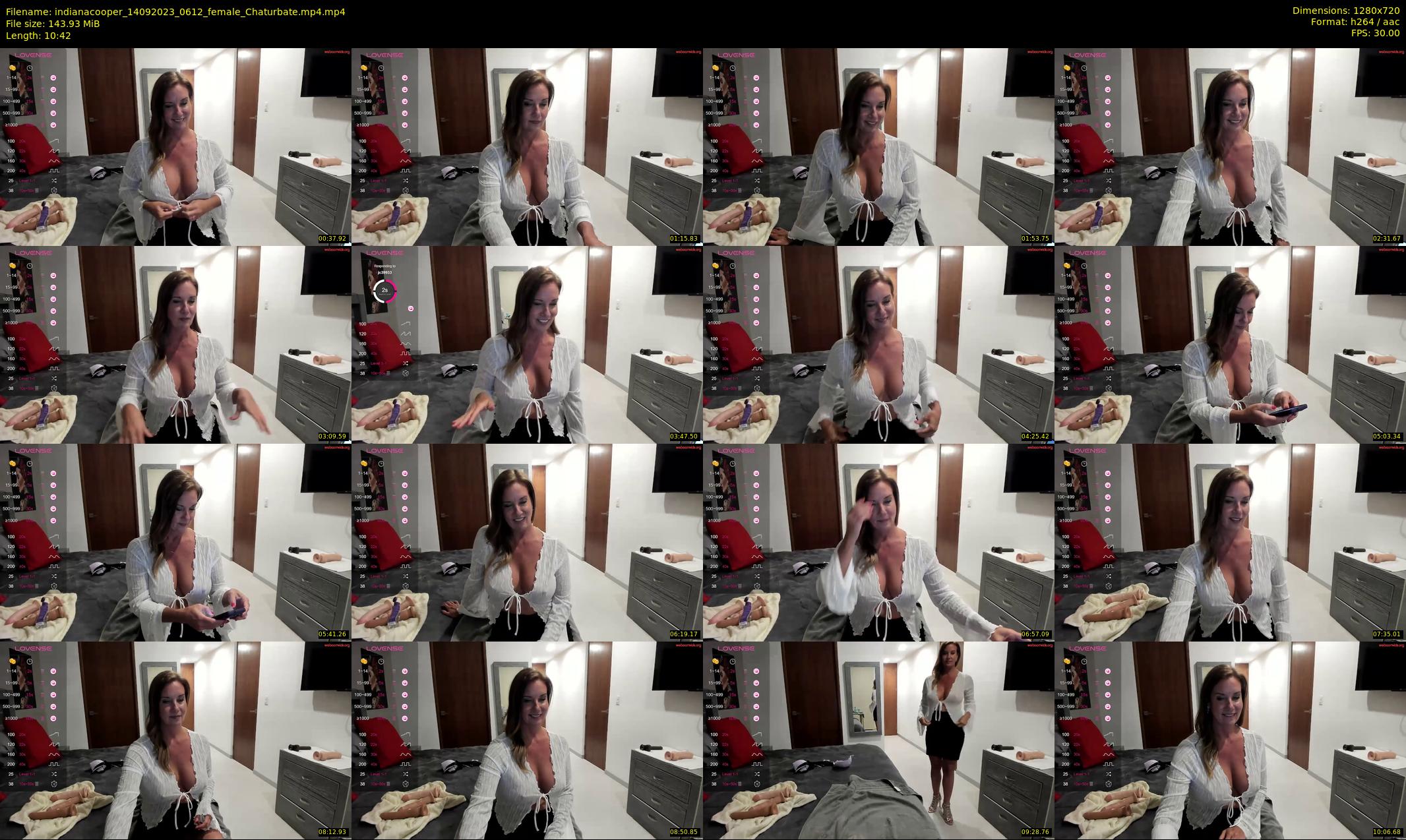 indianacooper — 11 minute Chaturbate female cam show recording, 720p, Sep 14, 2023