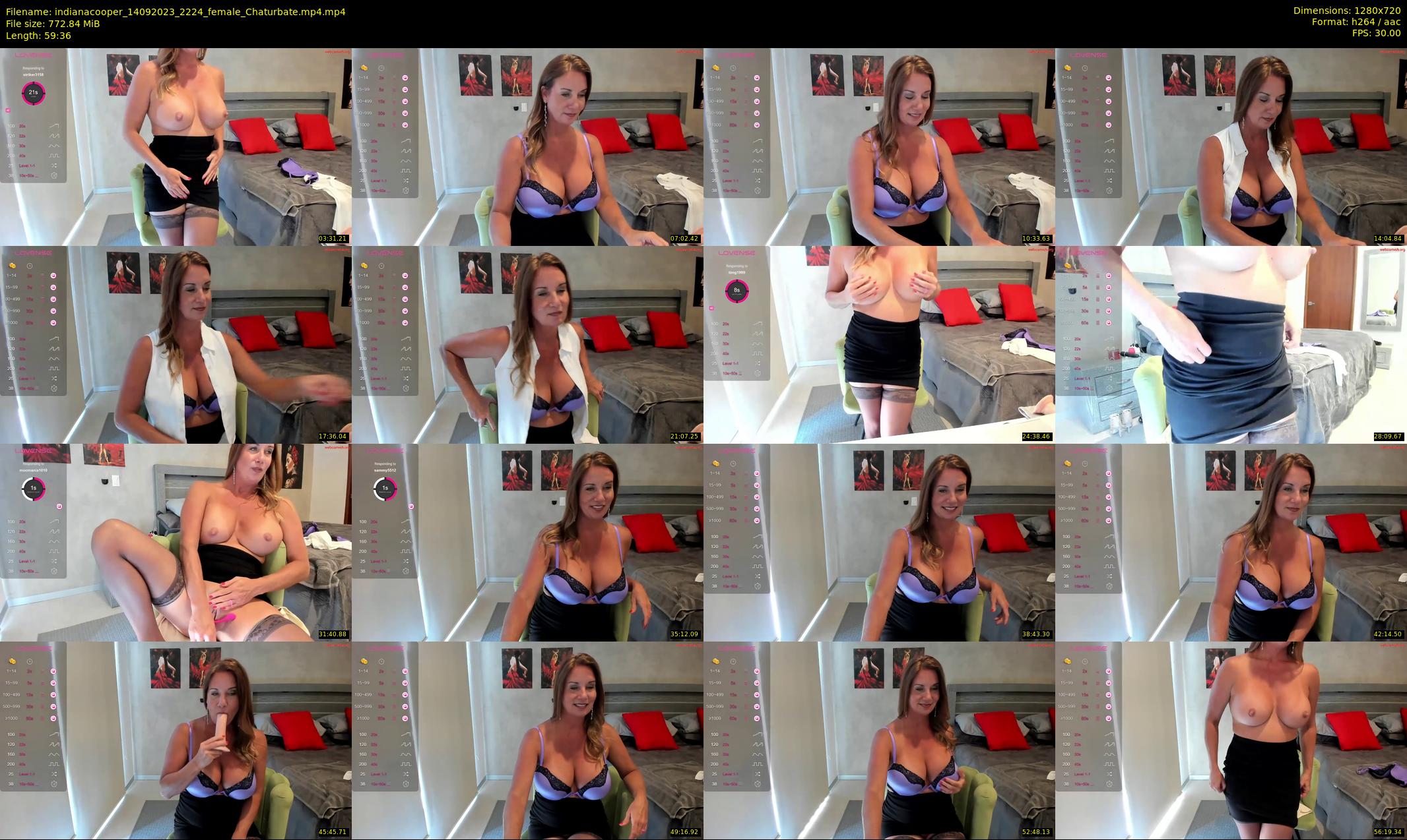 indianacooper — 60 minute Chaturbate female cam show recording, 720p, Sep 14, 2023