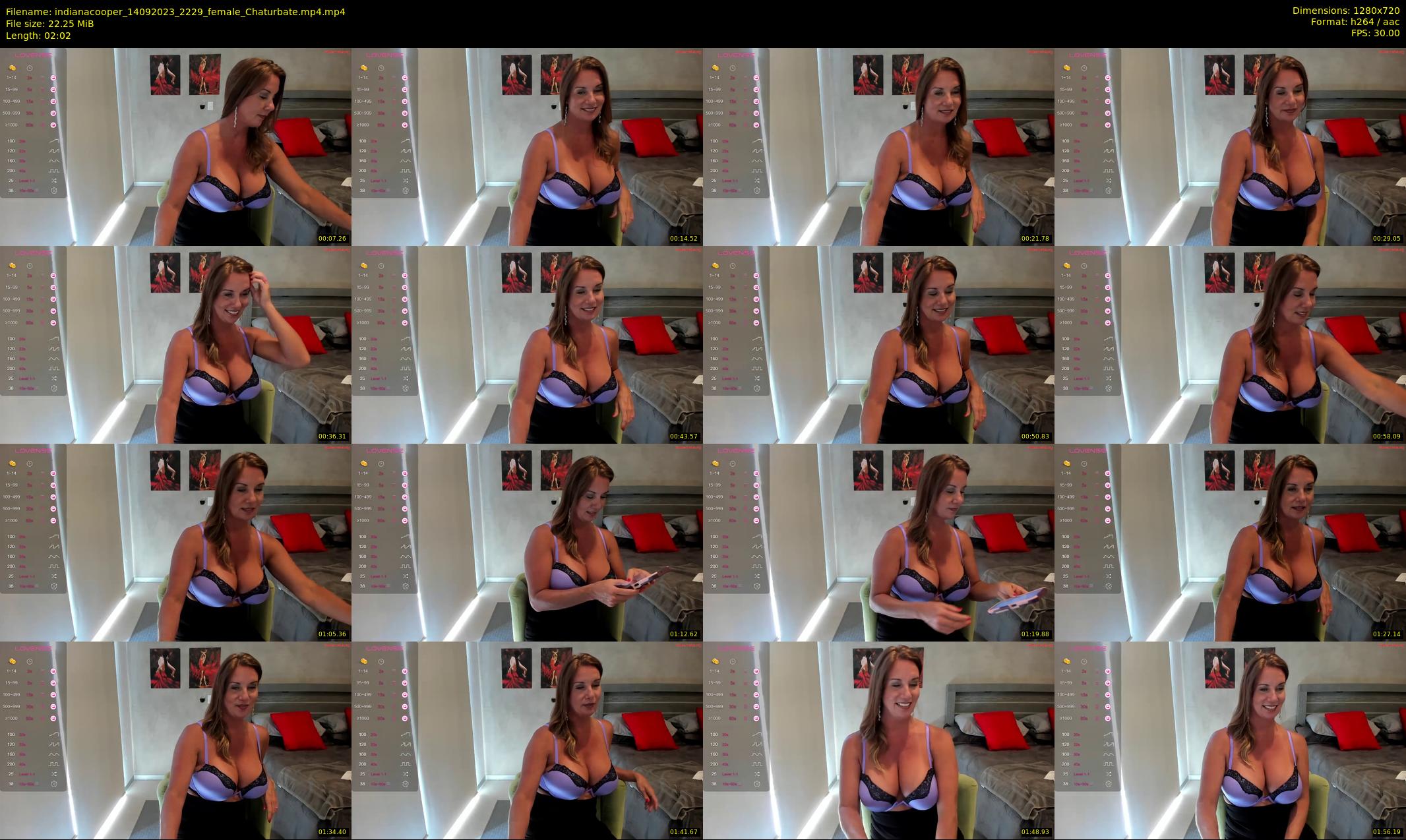 indianacooper — 3 minute Chaturbate female cam show recording, 720p, Sep 14, 2023