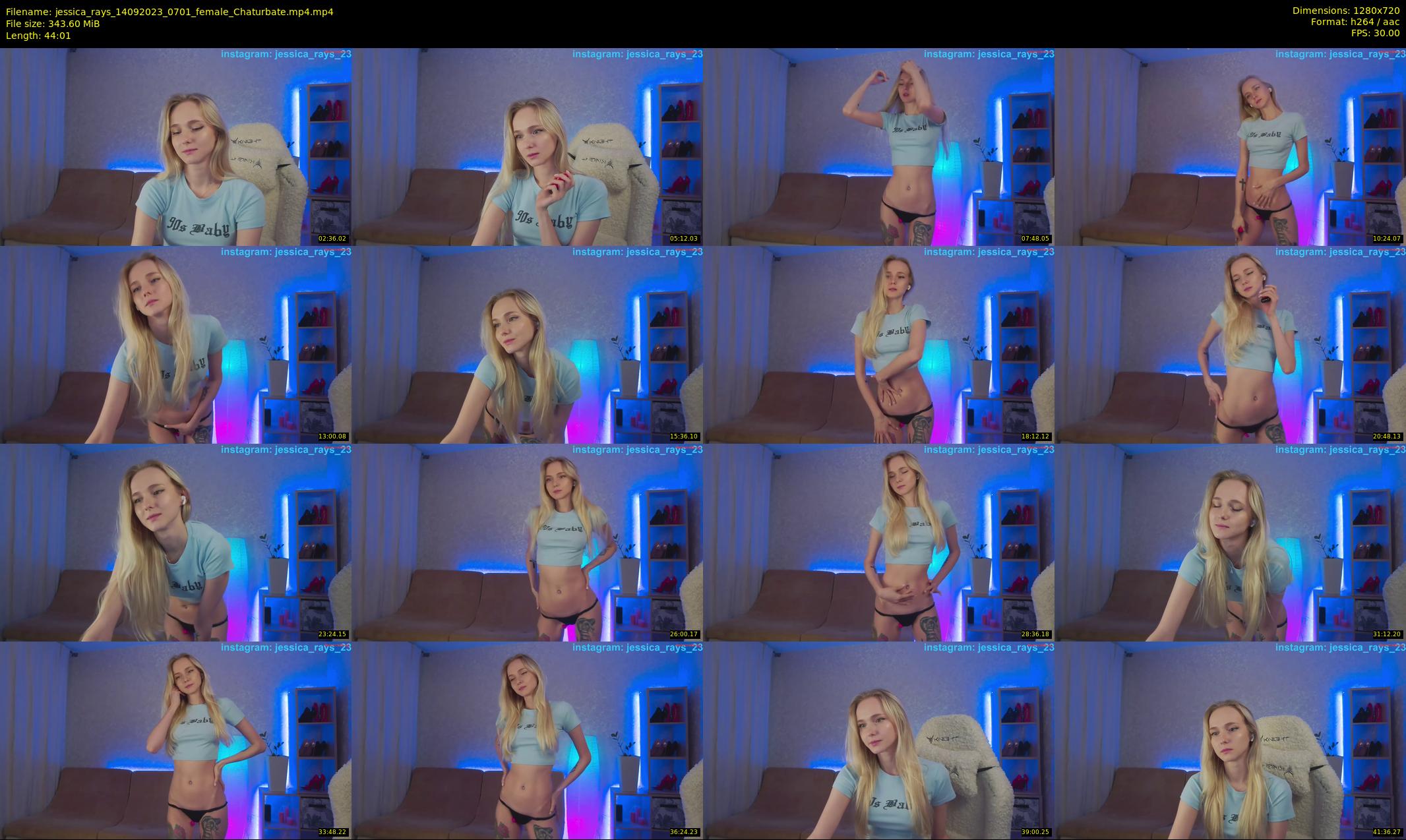 jessica_rays — 45 minute Chaturbate couple cam show recording, 720p, Sep 14, 2023