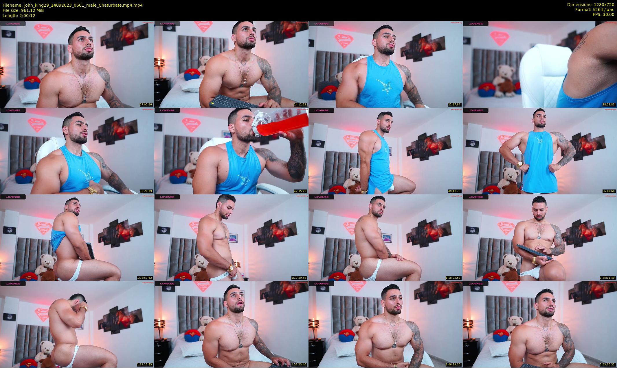 john_king29 — 121 minute Chaturbate male cam show recording, 720p, Sep 14, 2023