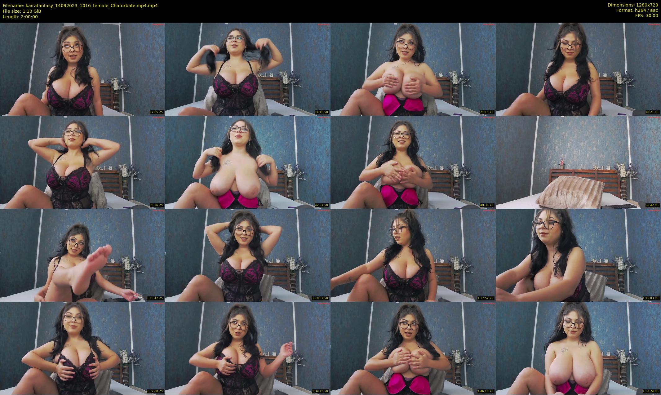 kairafantasy — 120 minute Chaturbate female cam show recording, 720p, Sep 14, 2023