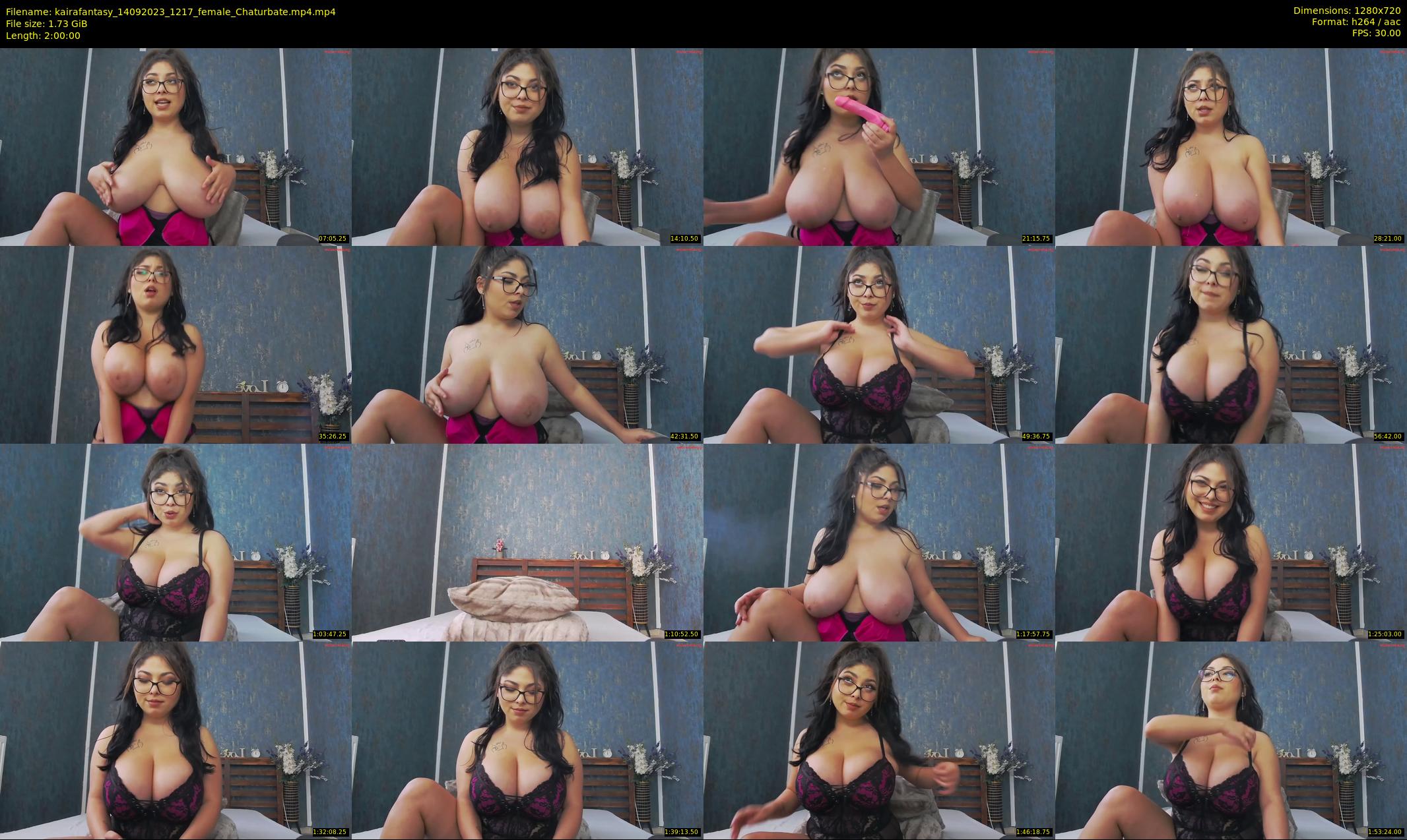 kairafantasy — 120 minute Chaturbate female cam show recording, 720p, Sep 14, 2023