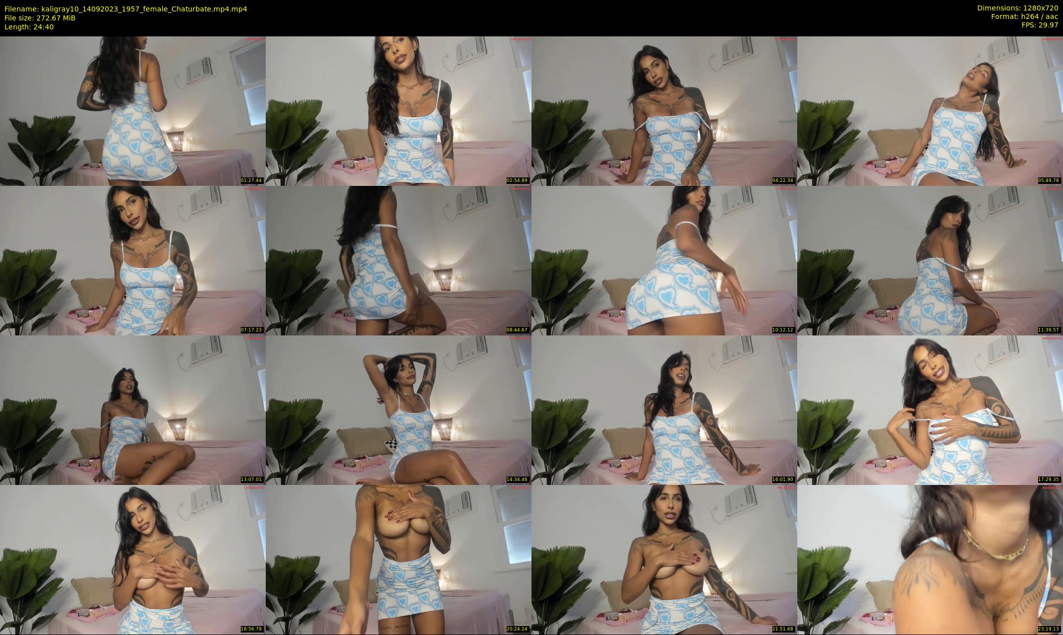 kaligray10 — 25 minute Chaturbate female cam show recording, 720p, Sep 14, 2023