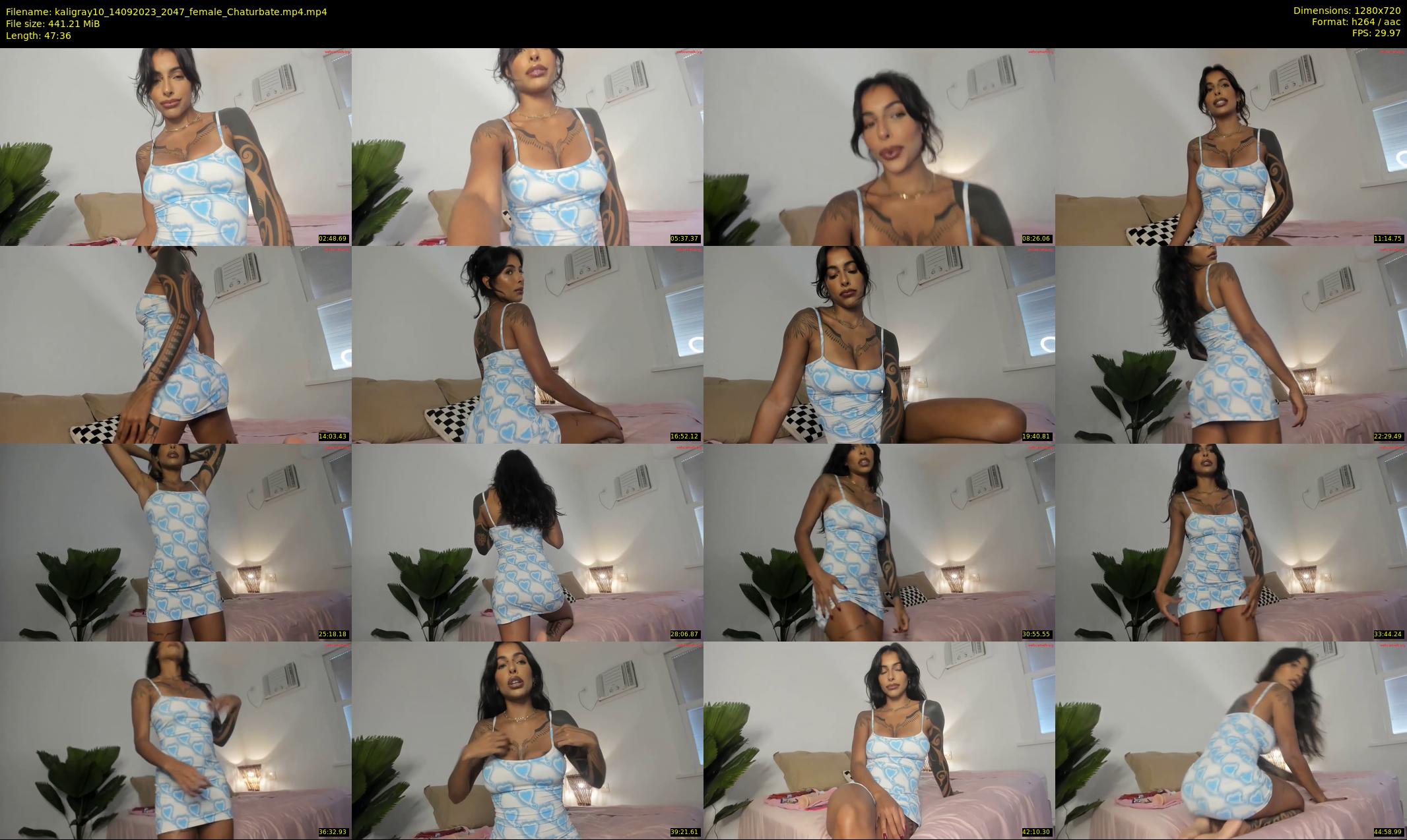 kaligray10 — 48 minute Chaturbate female cam show recording, 720p, Sep 14, 2023