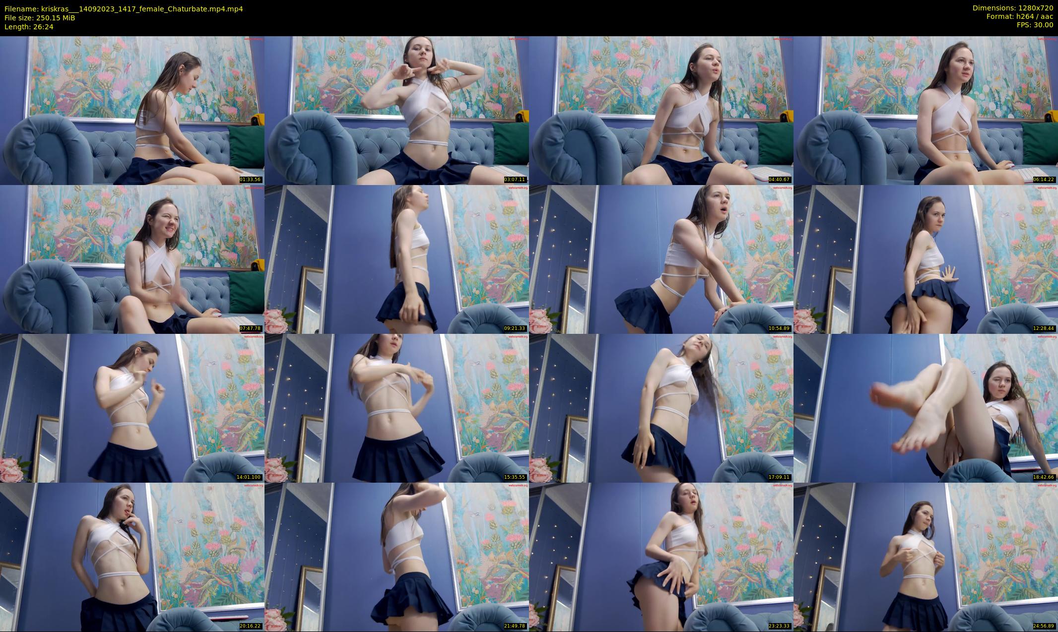 kriskras__ — 27 minute Chaturbate female cam show recording, 720p, Sep 14, 2023
