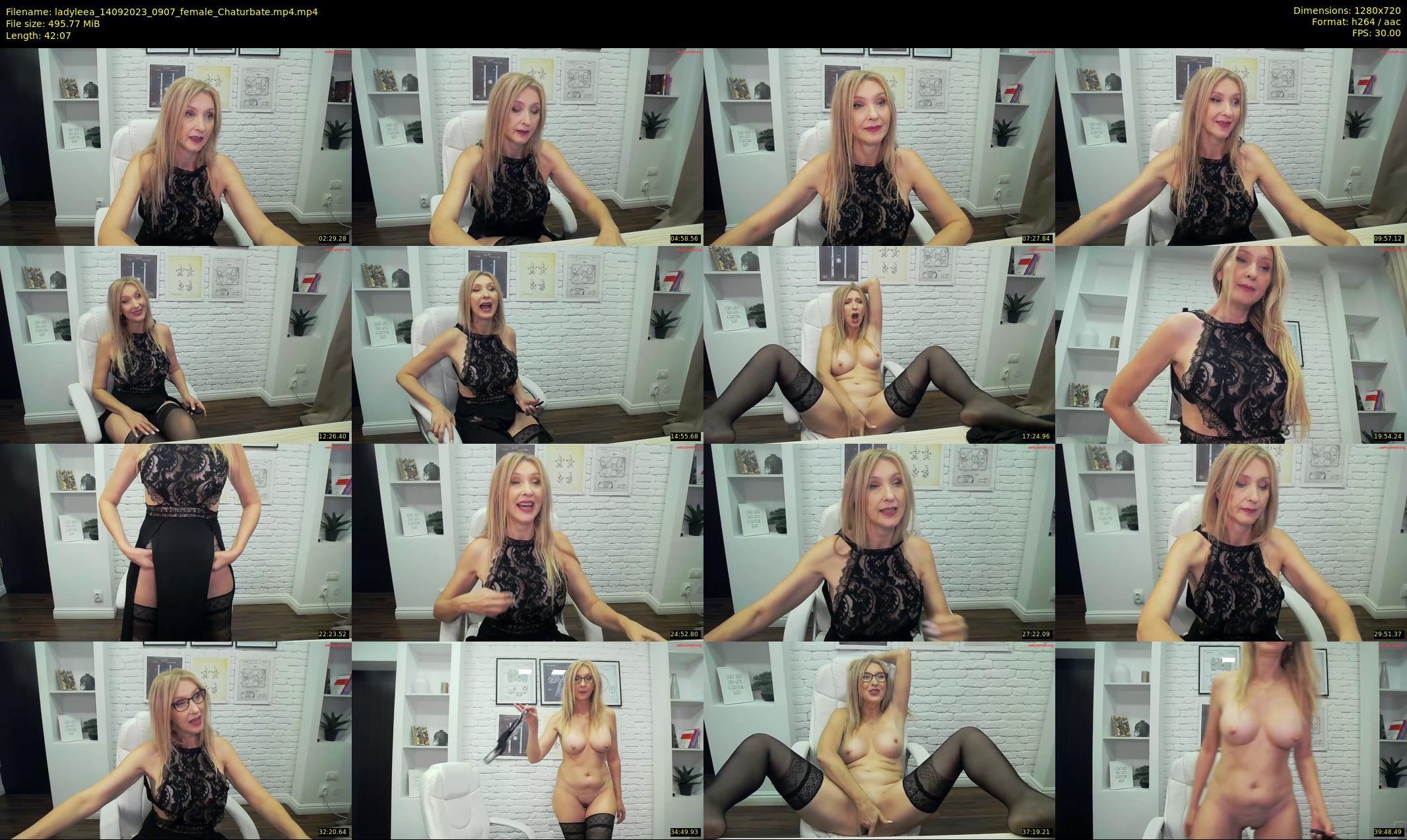 ladyleea — 43 minute Chaturbate female cam show recording, 720p, Sep 14, 2023