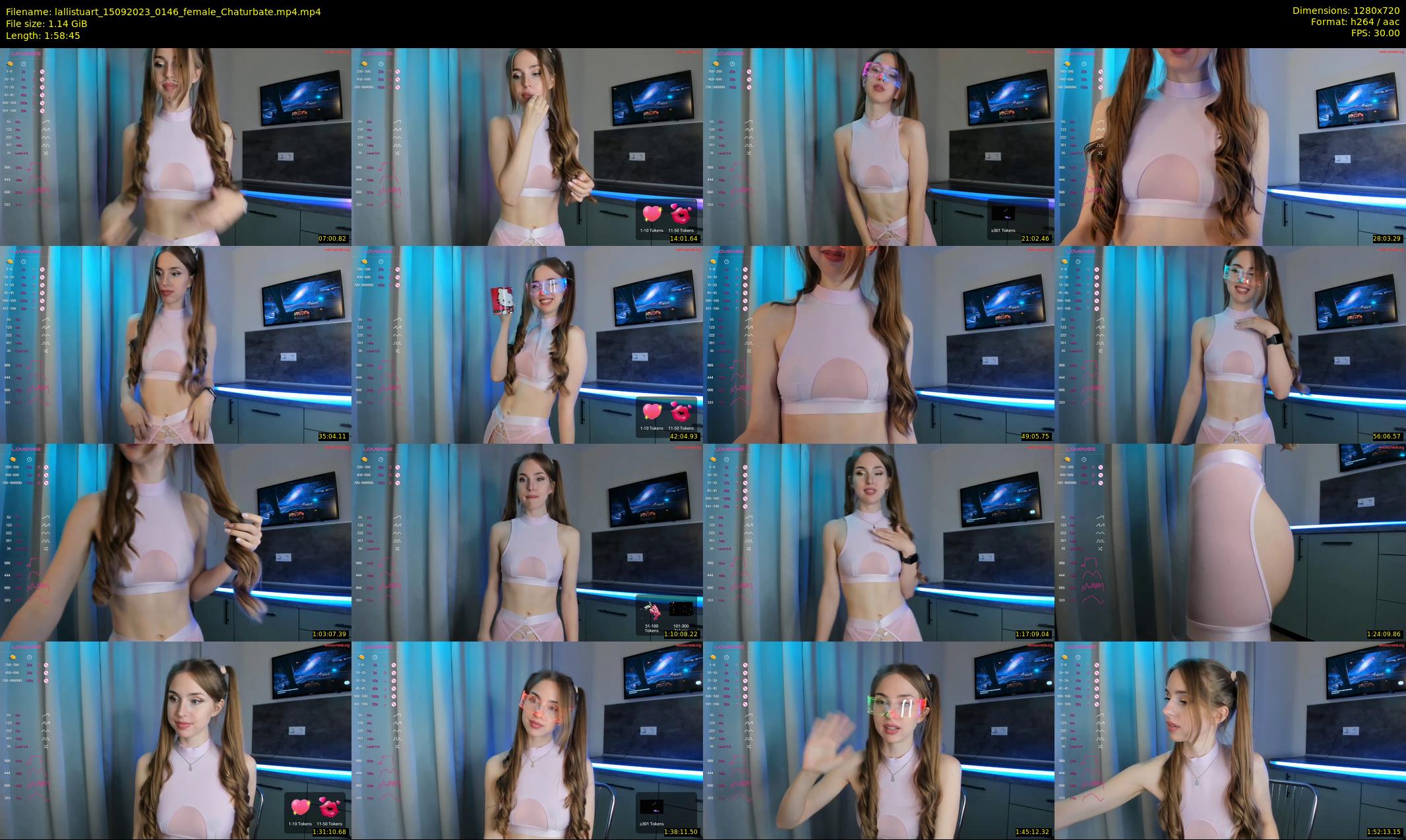 lallistuart — 119 minute Chaturbate female cam show recording, 720p, Sep 15, 2023