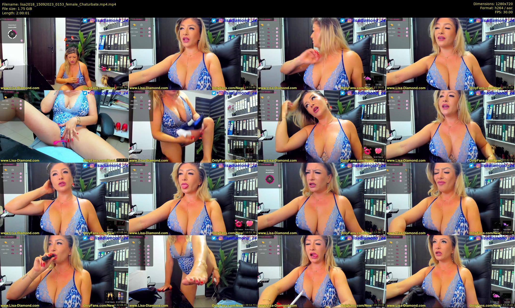 lisa2018 — 121 minute Chaturbate female cam show recording, 720p, Sep 15, 2023