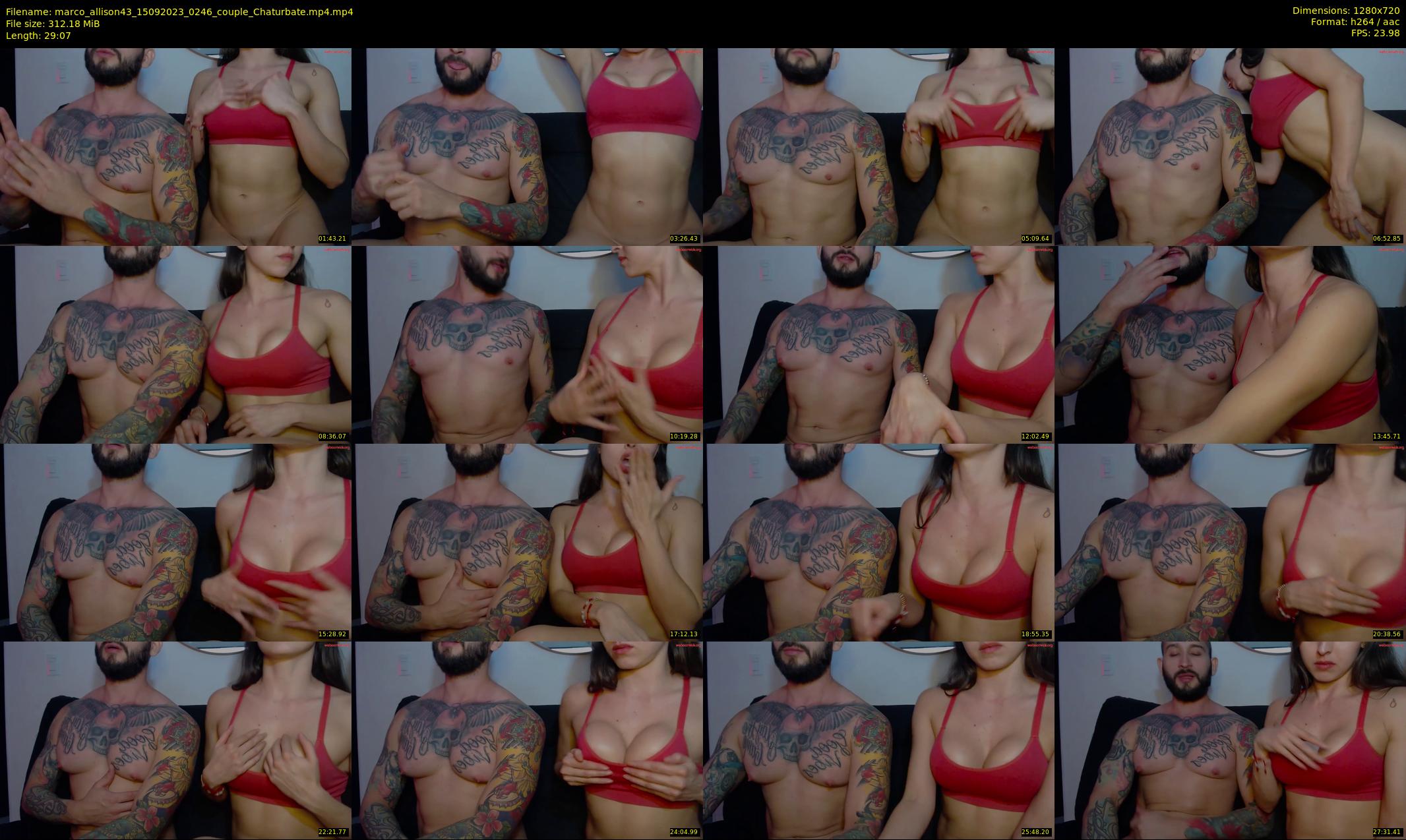 marco_allison43 — 30 minute Chaturbate couple cam show recording, 720p, Sep 15, 2023
