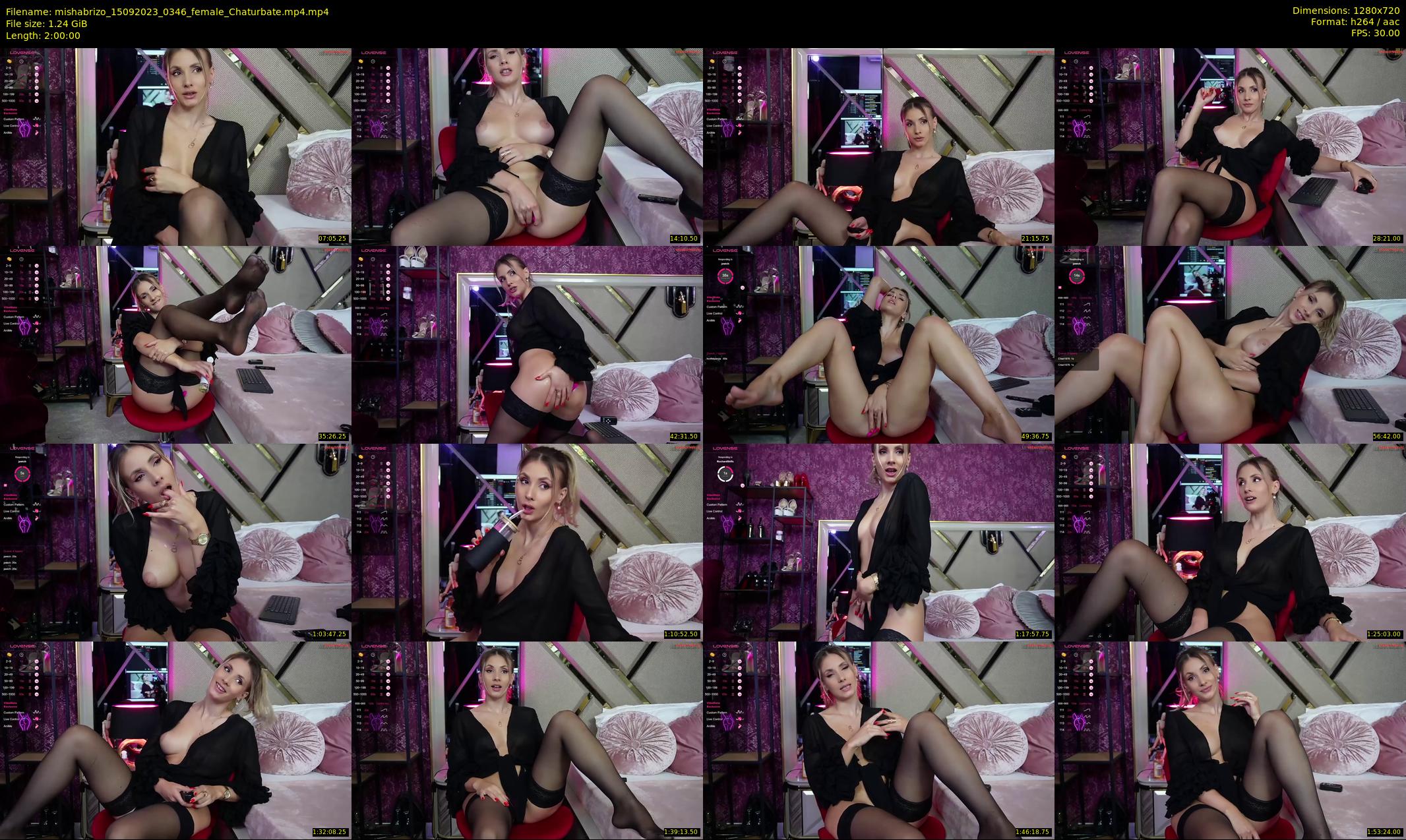 mishabrizo — 120 minute Chaturbate female cam show recording, 720p, Sep 15, 2023