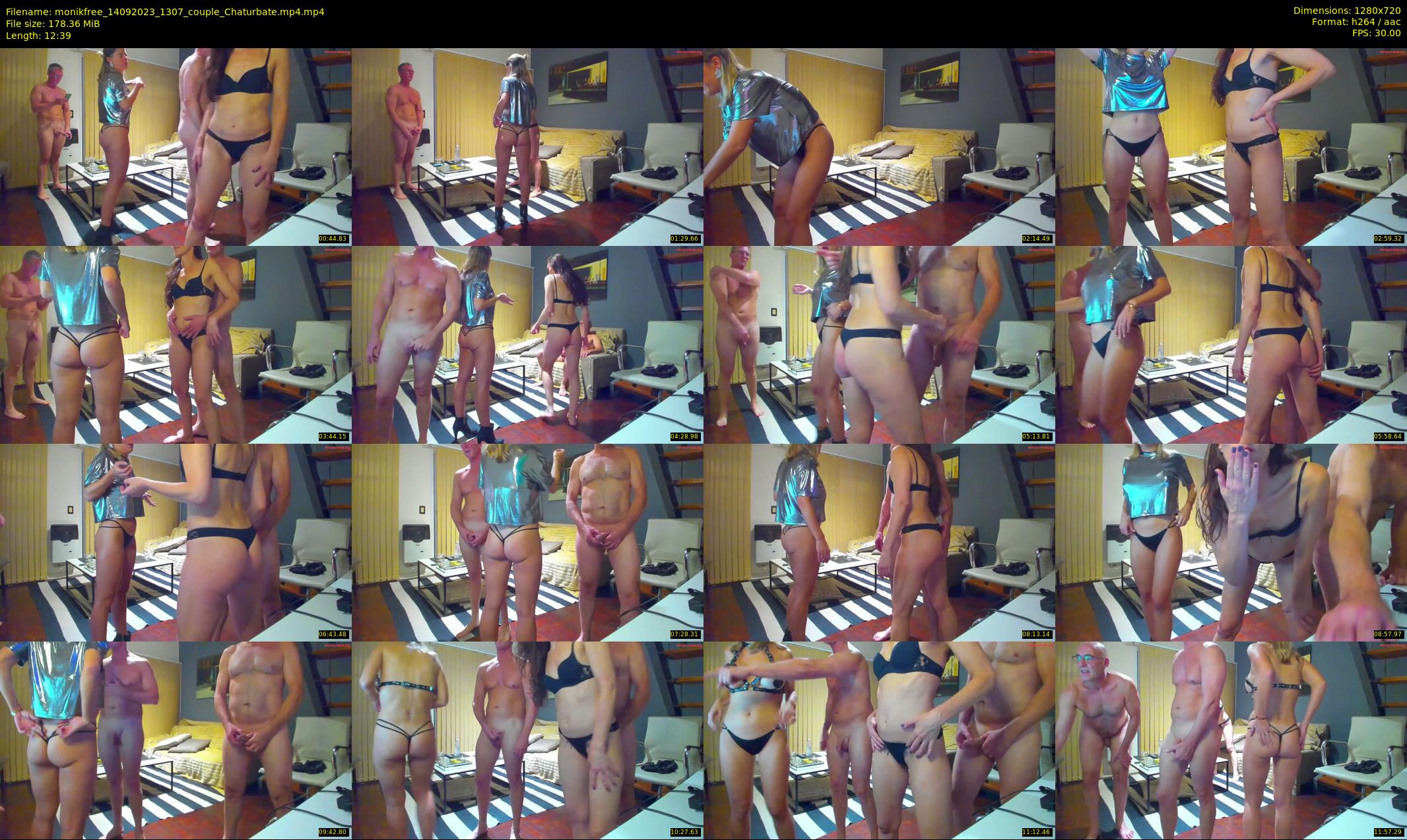 monikfree — 13 minute Chaturbate couple cam show recording, 720p, Sep 14, 2023