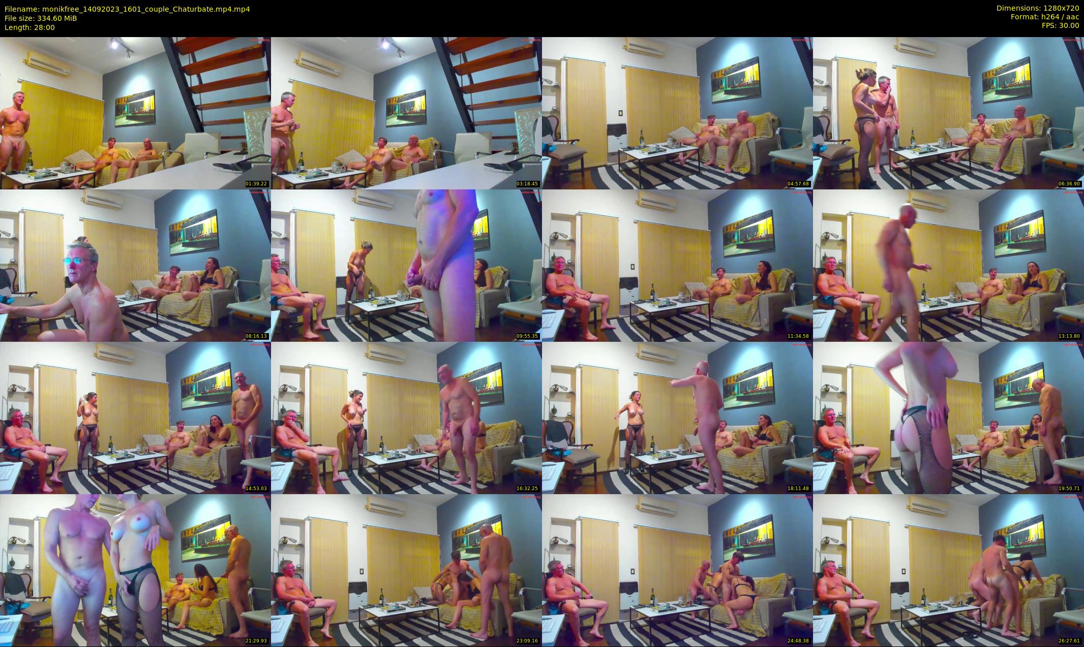 monikfree — 28 minute Chaturbate couple cam show recording, 720p, Sep 14, 2023
