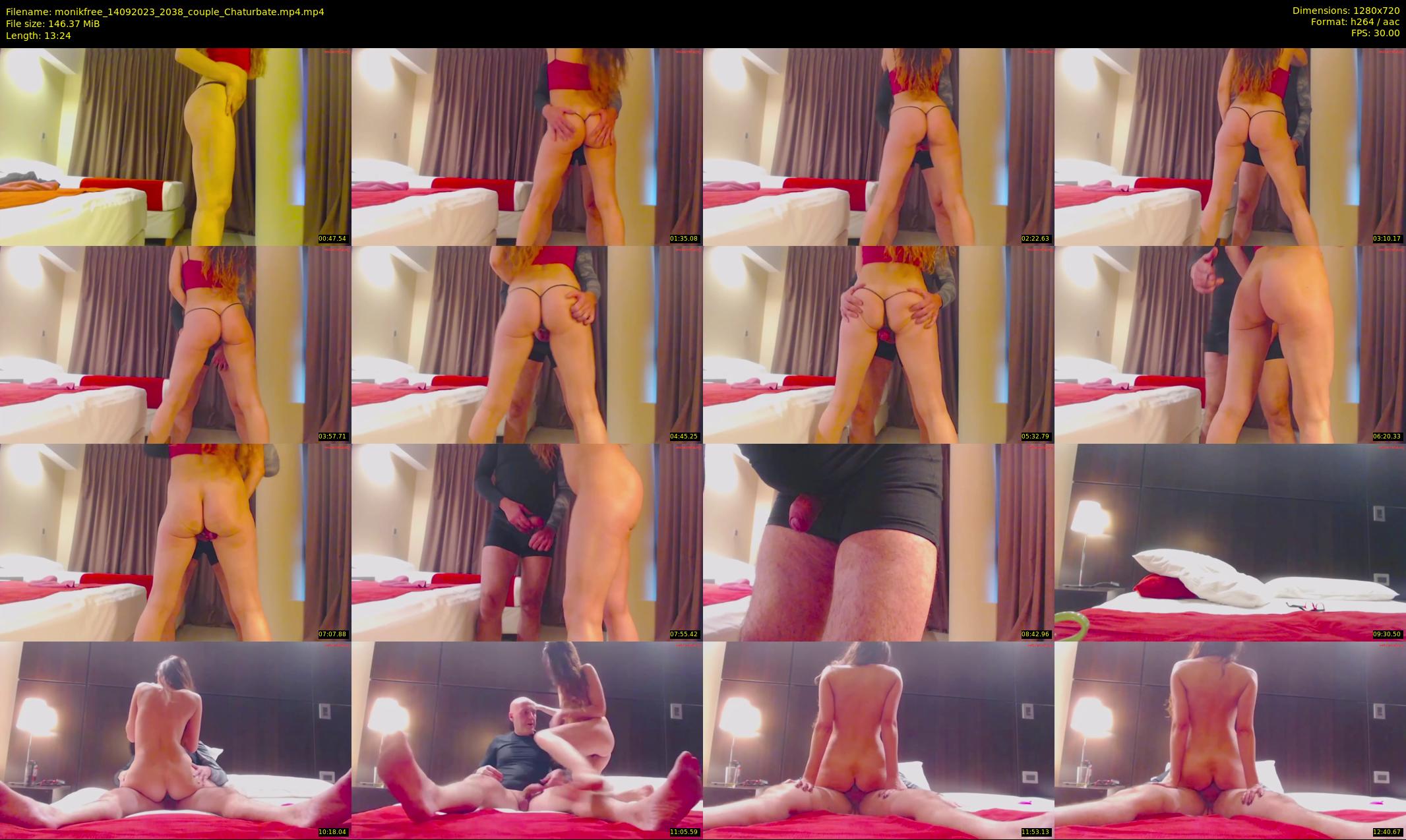 monikfree — 14 minute Chaturbate couple cam show recording, 720p, Sep 14, 2023