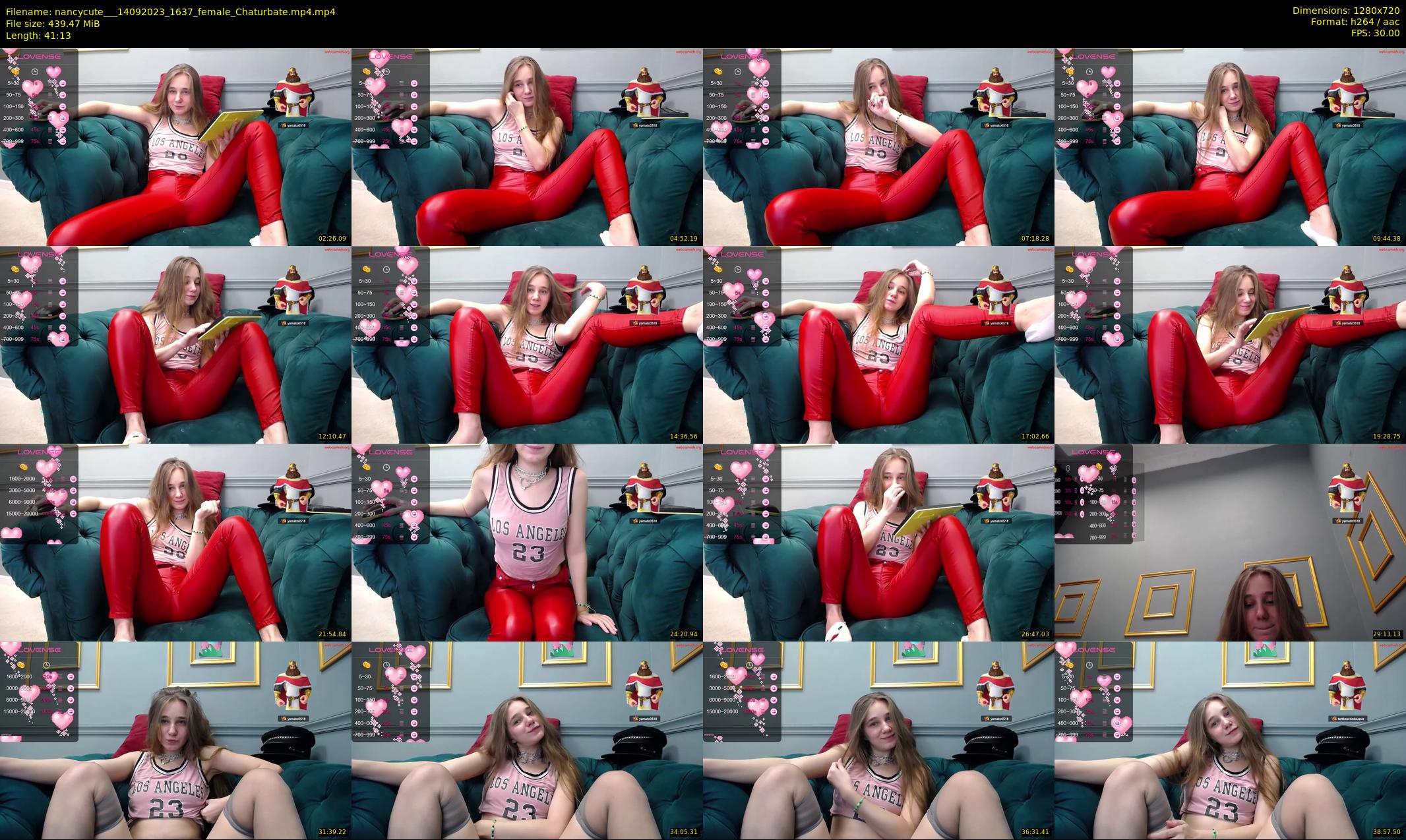 nancycute__ — 42 minute Chaturbate female cam show recording, 720p, Sep 14, 2023