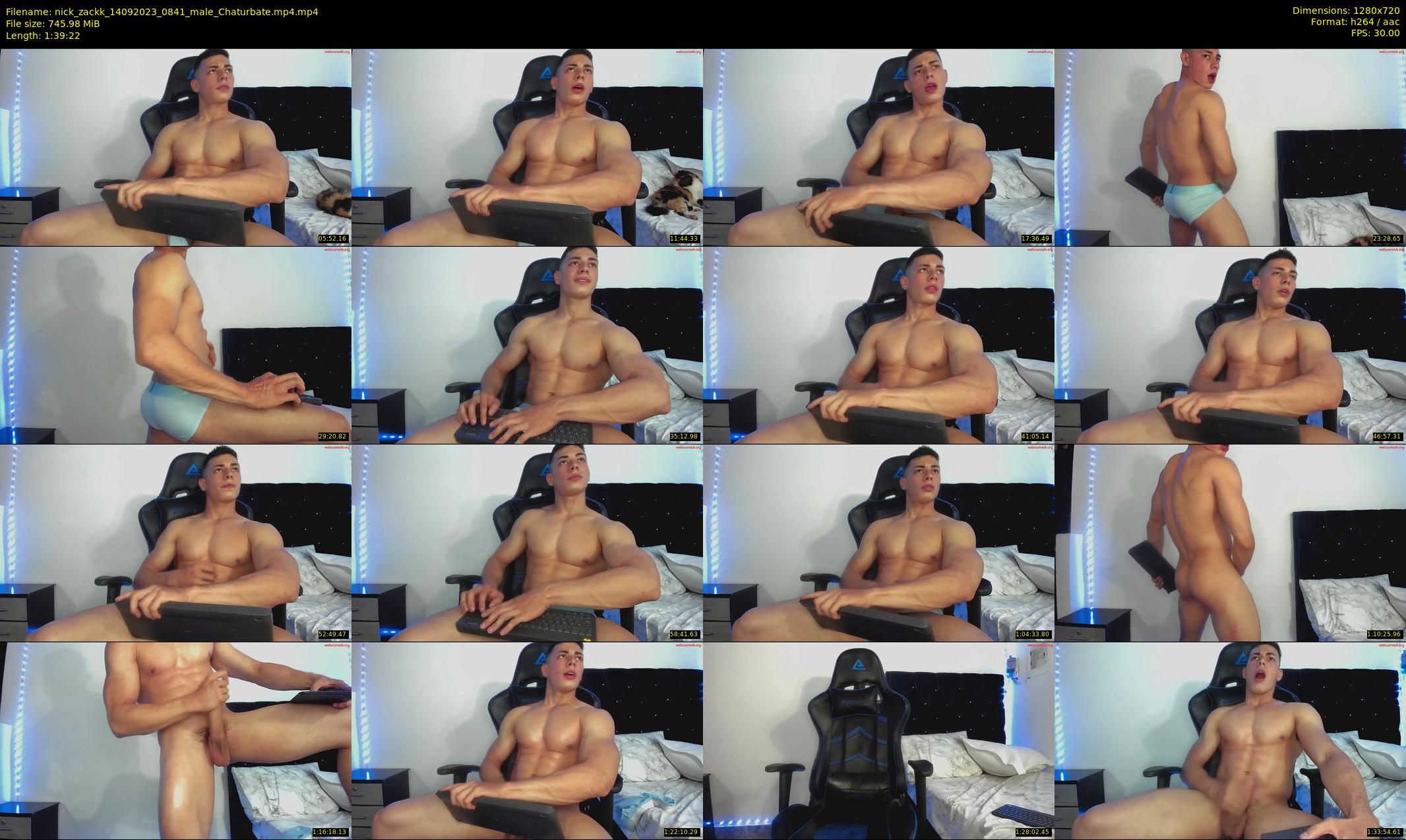 nick_zackk — 100 minute Chaturbate male cam show recording, 720p, Sep 14, 2023