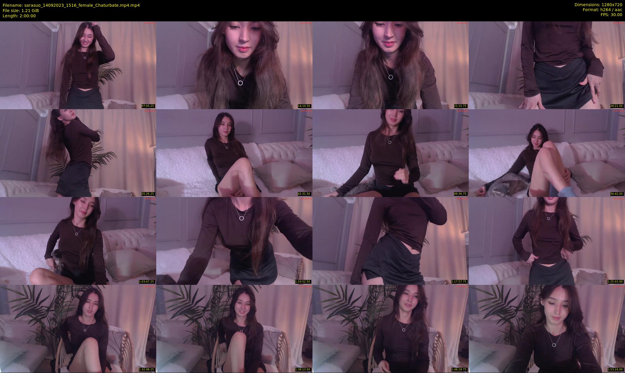 sarasuo — 120 minute Chaturbate female cam show recording, 720p, Sep 14, 2023