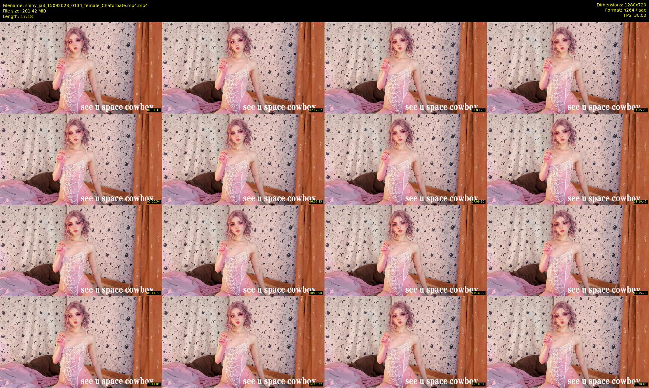 shiny_jail — 18 minute Chaturbate female cam show recording, 720p, Sep 15, 2023