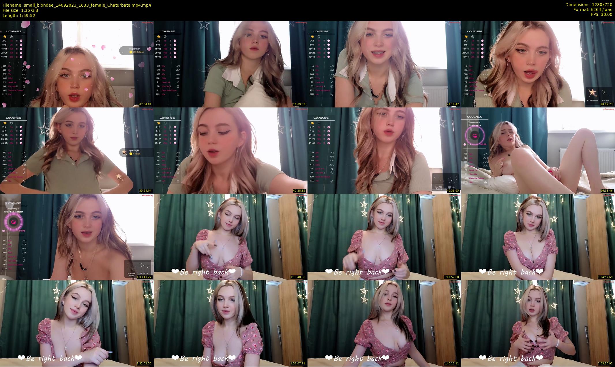 small_blondee — 120 minute Chaturbate female cam show recording, 720p, Sep 14, 2023