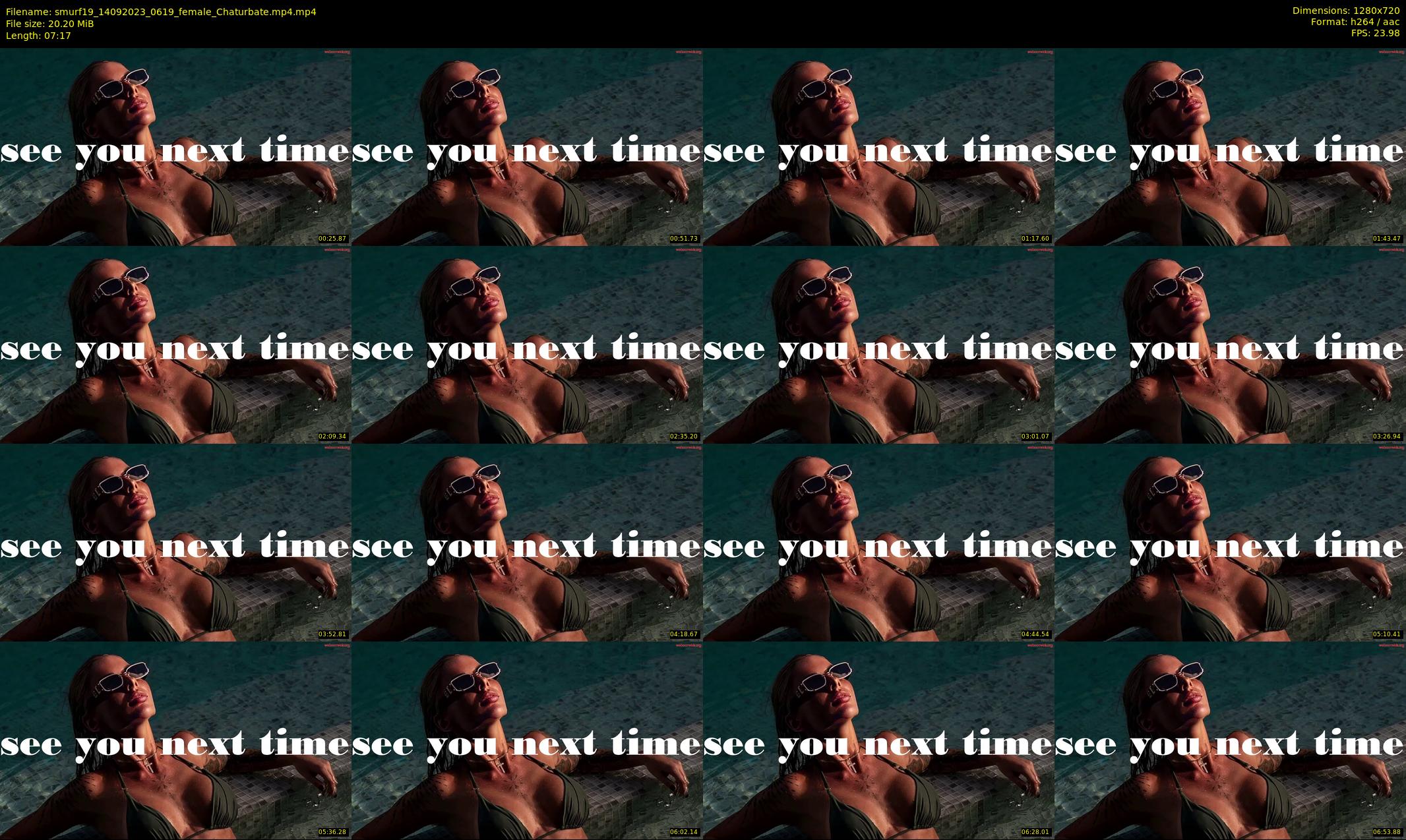 smurf19 — 8 minute Chaturbate female cam show recording, 720p, Sep 14, 2023