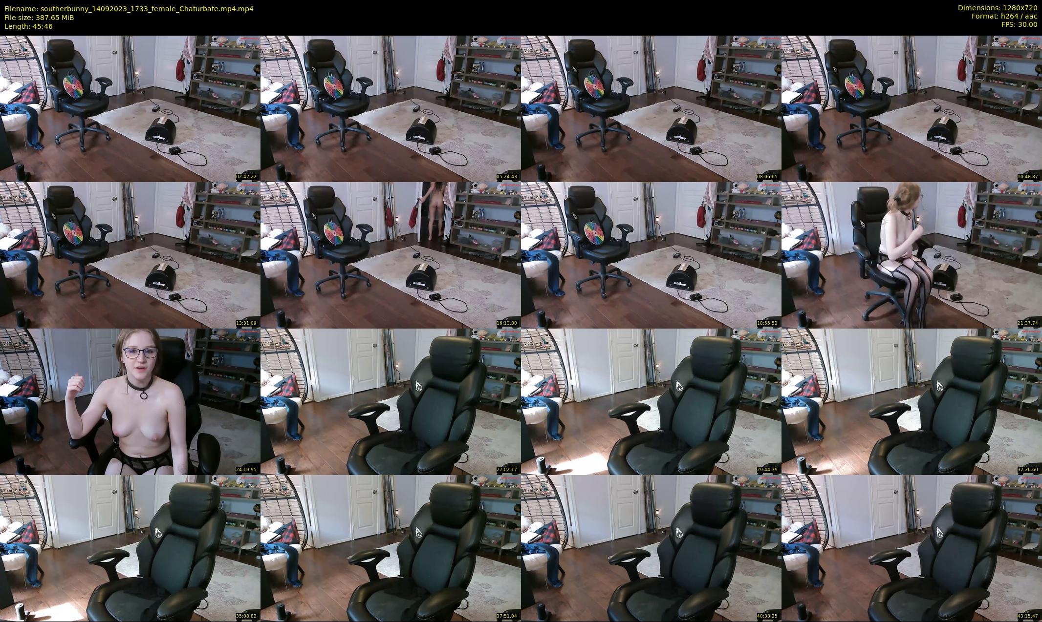southerbunny — 46 minute Chaturbate female cam show recording, 720p, Sep 14, 2023