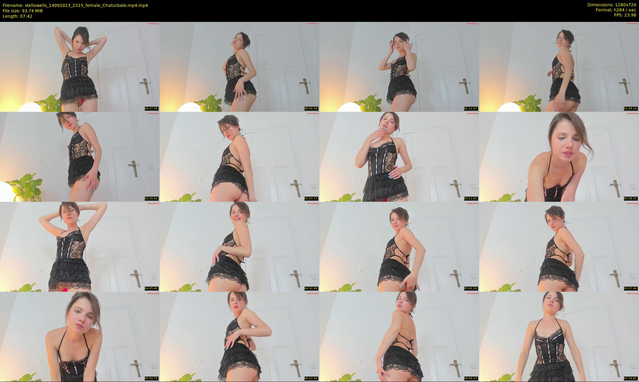 stellawells — 8 minute Chaturbate female cam show recording, 720p, Sep 14, 2023