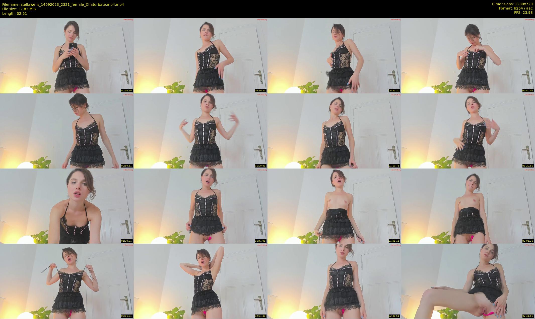 stellawells — 3 minute Chaturbate female cam show recording, 720p, Sep 14, 2023