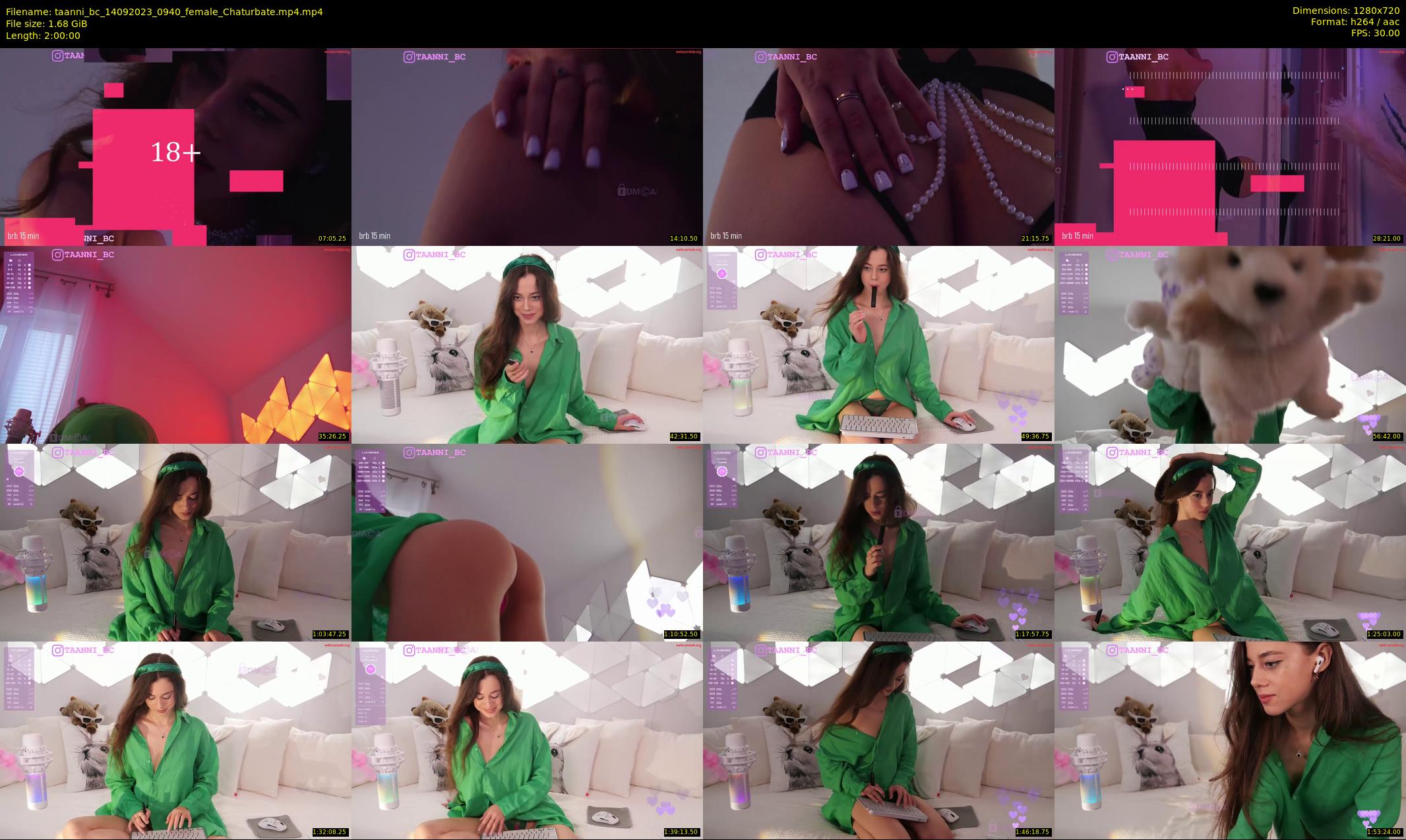 taanni_bc — 120 minute Chaturbate female cam show recording, 720p, Sep 14, 2023